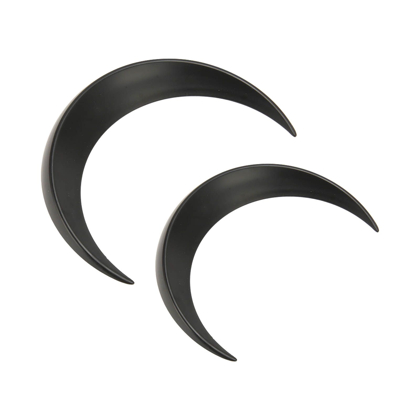 2Pcs Moon Hair Fork ABS Decorative Portable Moon Hairpin Hair Stick for Daily Shopping Cosplays Black - Image 8