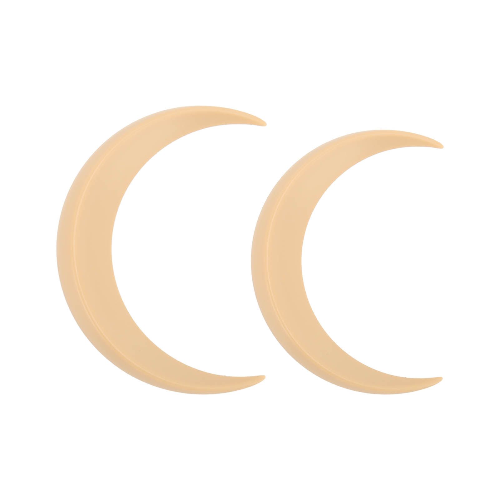 2Pcs Moon Hair Fork ABS Decorative Portable Moon Hairpin Hair Stick for Daily Shopping Cosplays Beige - Image 1