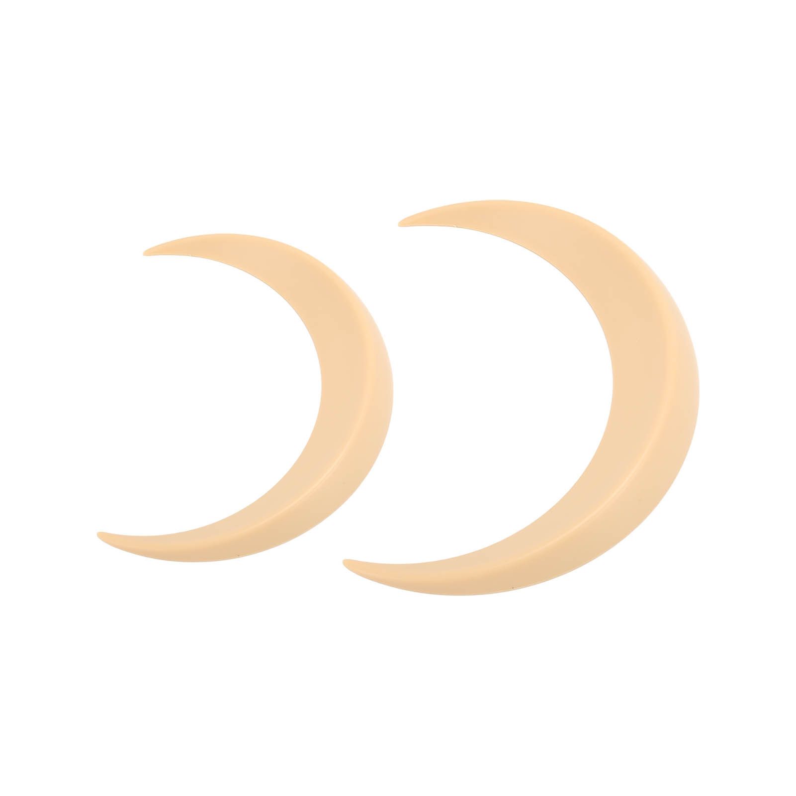 2Pcs Moon Hair Fork ABS Decorative Portable Moon Hairpin Hair Stick for Daily Shopping Cosplays Beige - Image 3