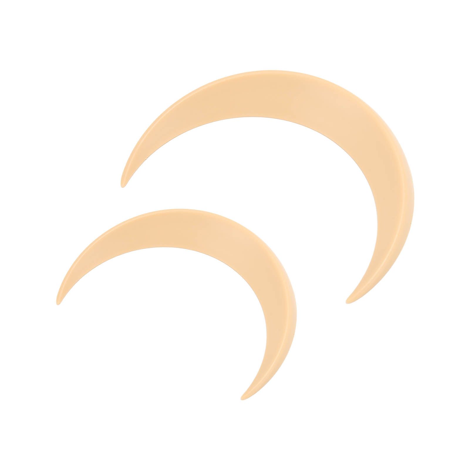 2Pcs Moon Hair Fork ABS Decorative Portable Moon Hairpin Hair Stick for Daily Shopping Cosplays Beige - Image 4