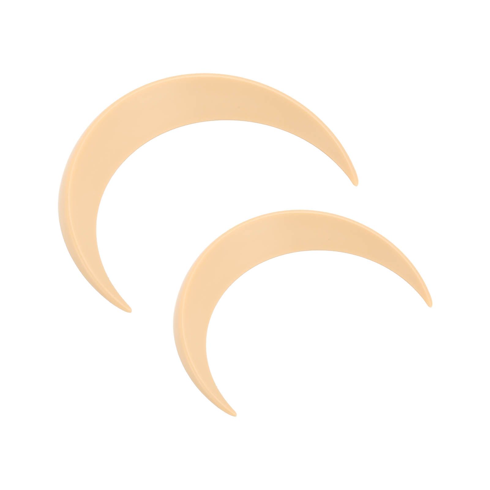 2Pcs Moon Hair Fork ABS Decorative Portable Moon Hairpin Hair Stick for Daily Shopping Cosplays Beige - Image 5