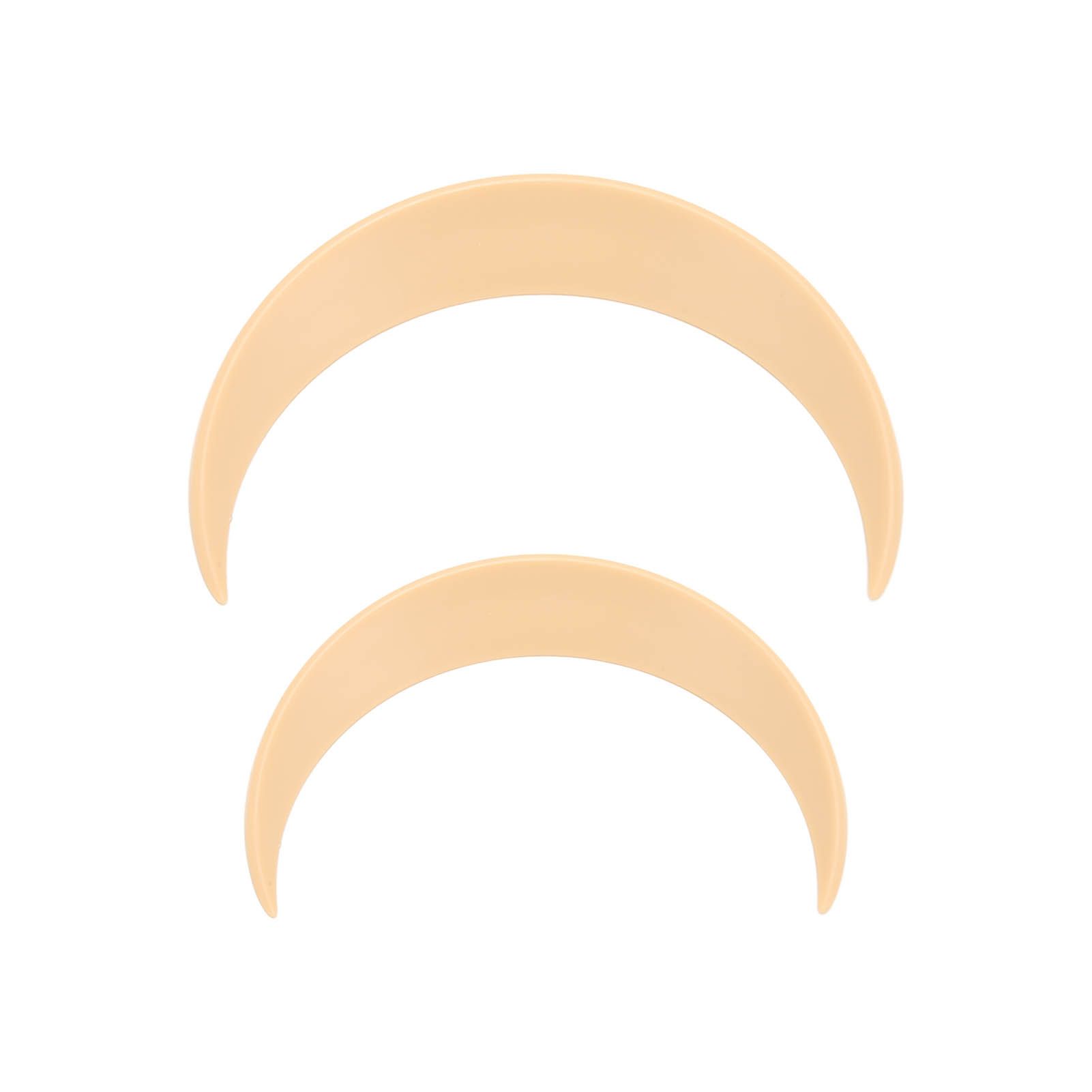 2Pcs Moon Hair Fork ABS Decorative Portable Moon Hairpin Hair Stick for Daily Shopping Cosplays Beige - Image 6