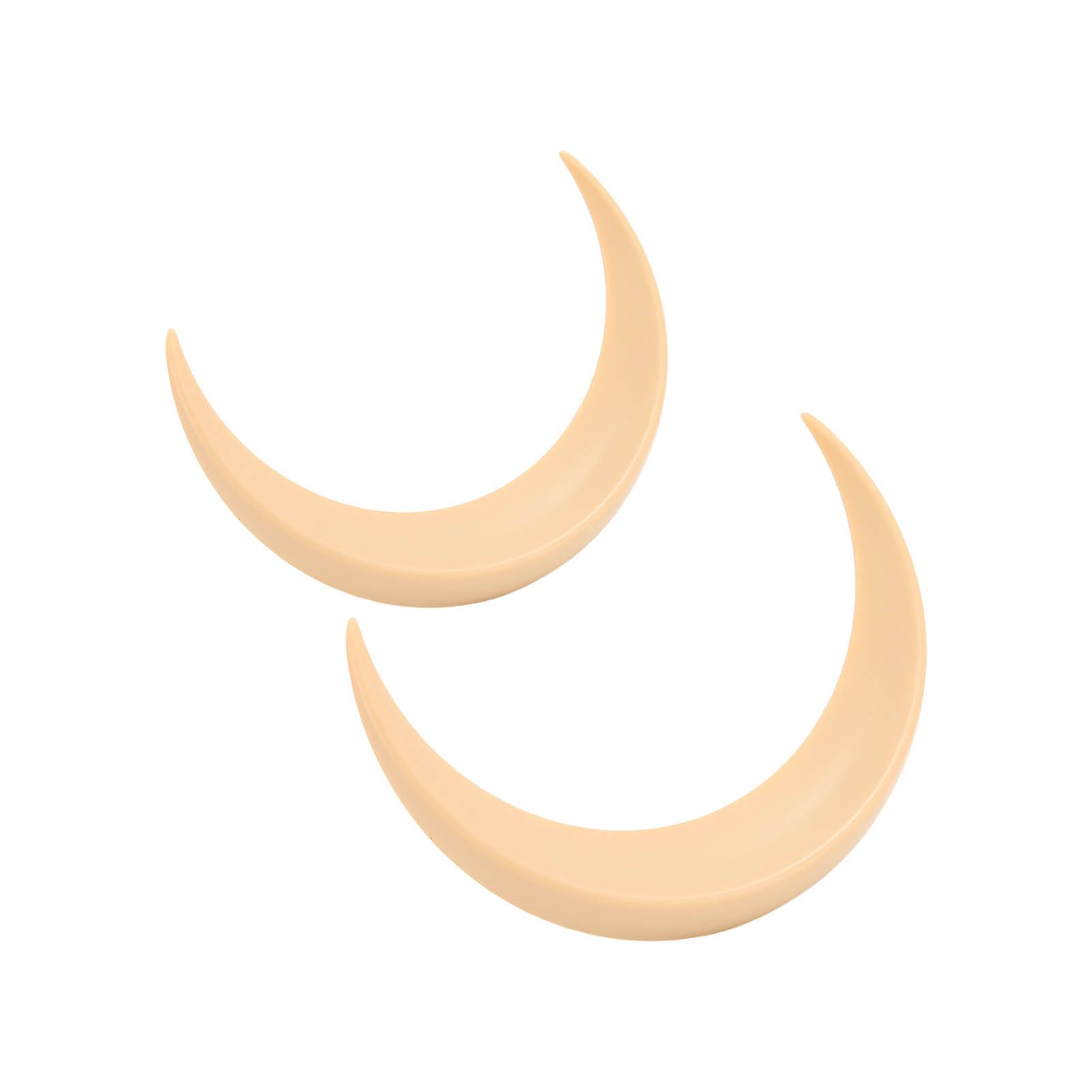 2Pcs Moon Hair Fork ABS Decorative Portable Moon Hairpin Hair Stick for Daily Shopping Cosplays Beige - Image 7