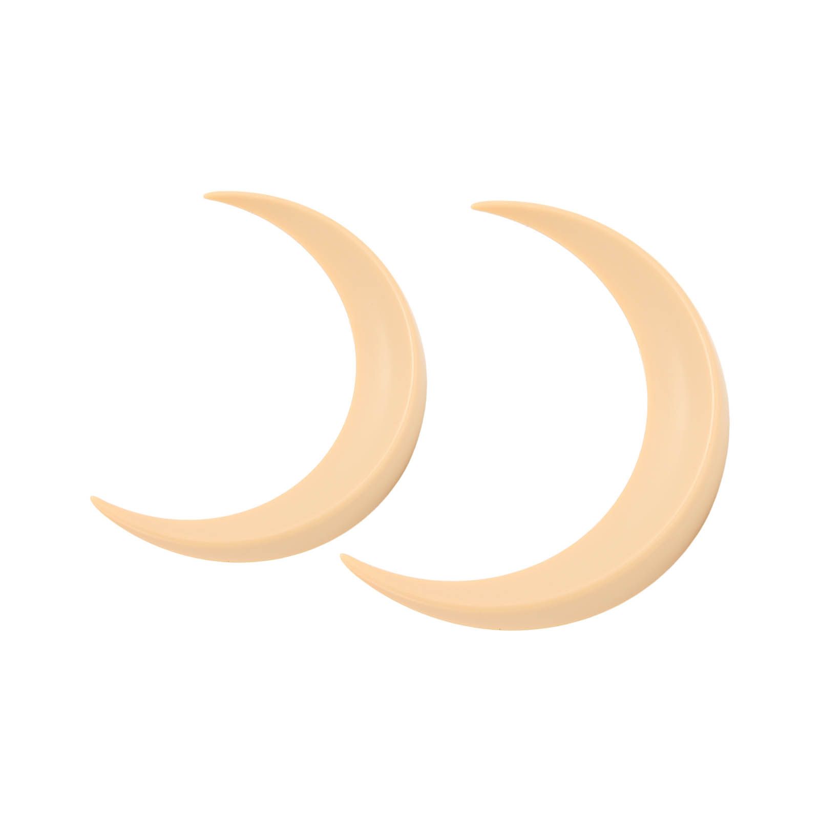 2Pcs Moon Hair Fork ABS Decorative Portable Moon Hairpin Hair Stick for Daily Shopping Cosplays Beige - Image 8