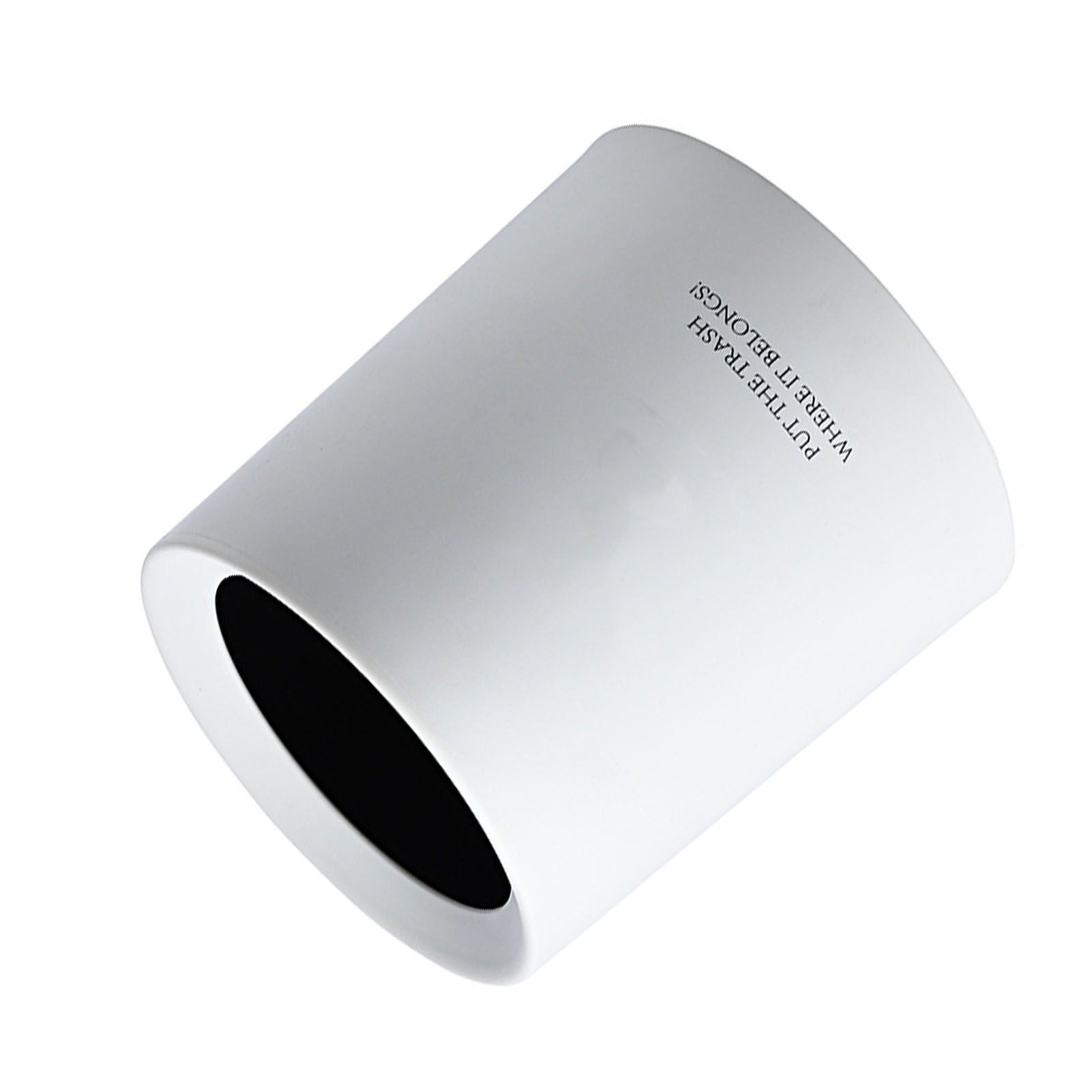 Desktop Trash Can Animal Pattern Cute Portable Mini Waste Basket for Study Office 1.5L White - Image 5
