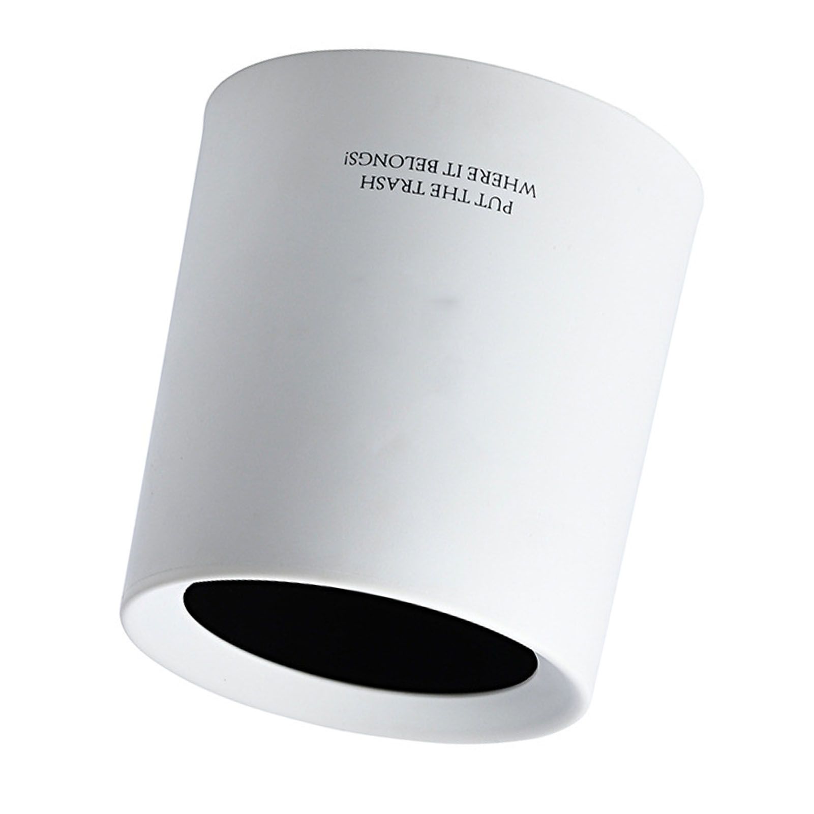 Desktop Trash Can Animal Pattern Cute Portable Mini Waste Basket for Study Office 1.5L White - Image 6