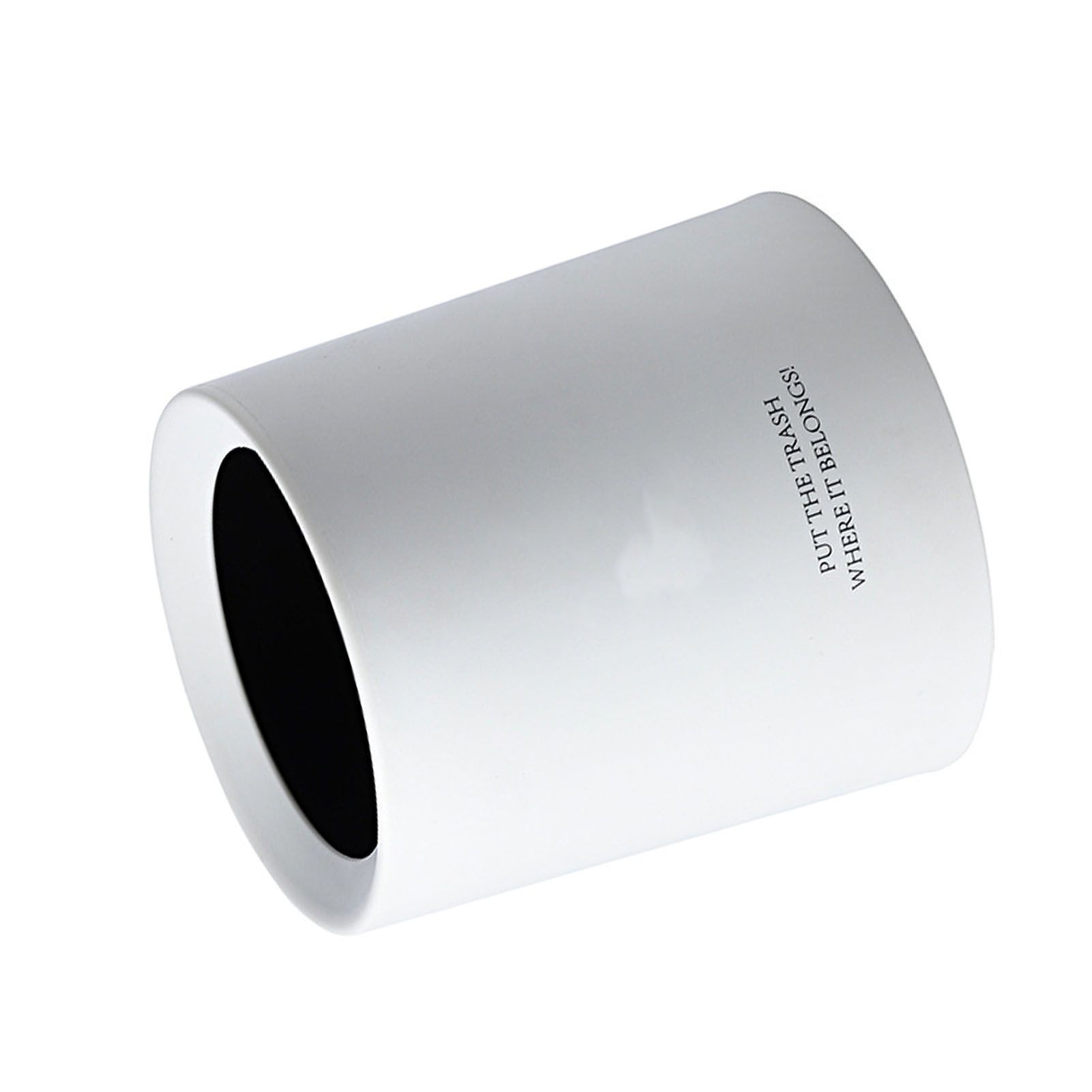 Desktop Trash Can Animal Pattern Cute Portable Mini Waste Basket for Study Office 1.5L White - Image 7