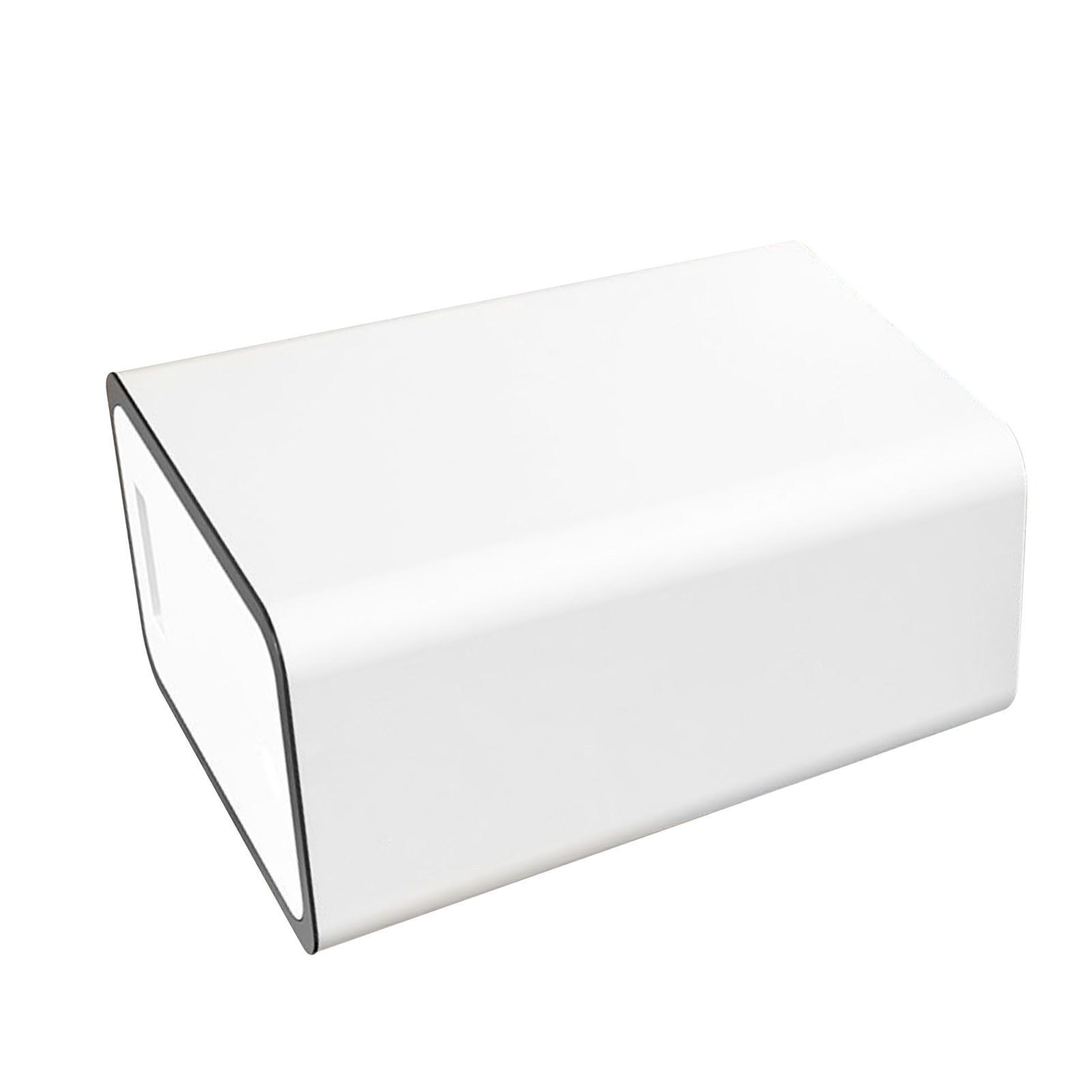 Press Type Trash Can with Cover 15L Capacity Plastic Garbage Bin for Bathroom Toilet Kitchen White - Image 4