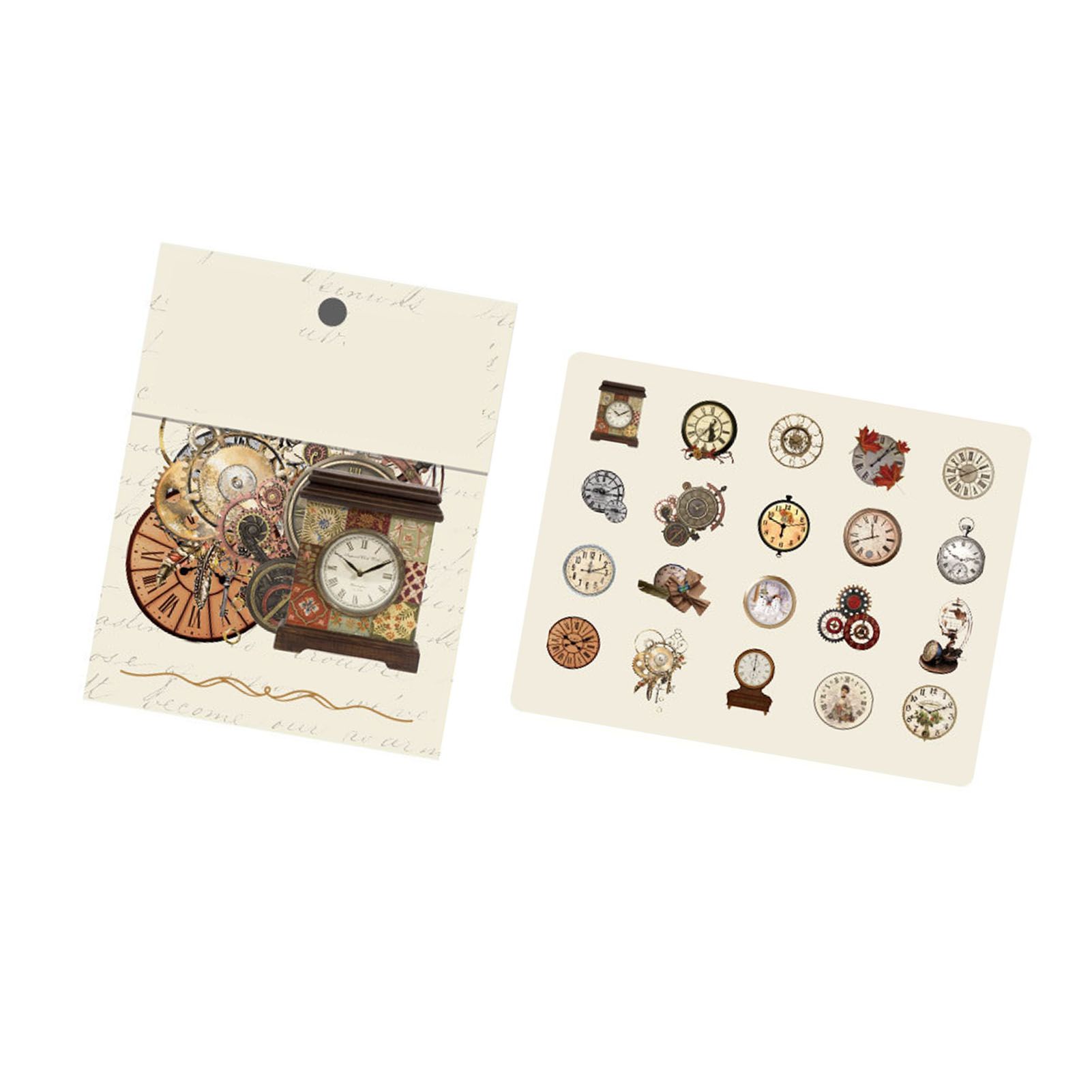 40pcs Vintage Romantic Stickers Quicksand Series PET Delicate Patterns Nostalgic Decals for Diary Notebook Clock - Image 6