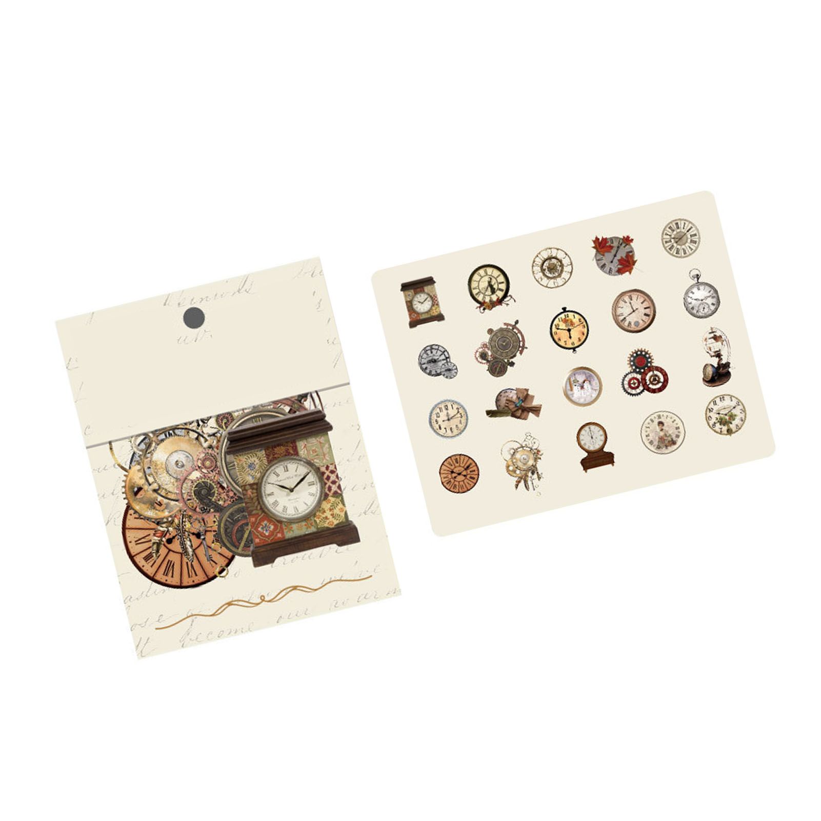 40pcs Vintage Romantic Stickers Quicksand Series PET Delicate Patterns Nostalgic Decals for Diary Notebook Clock - Image 8
