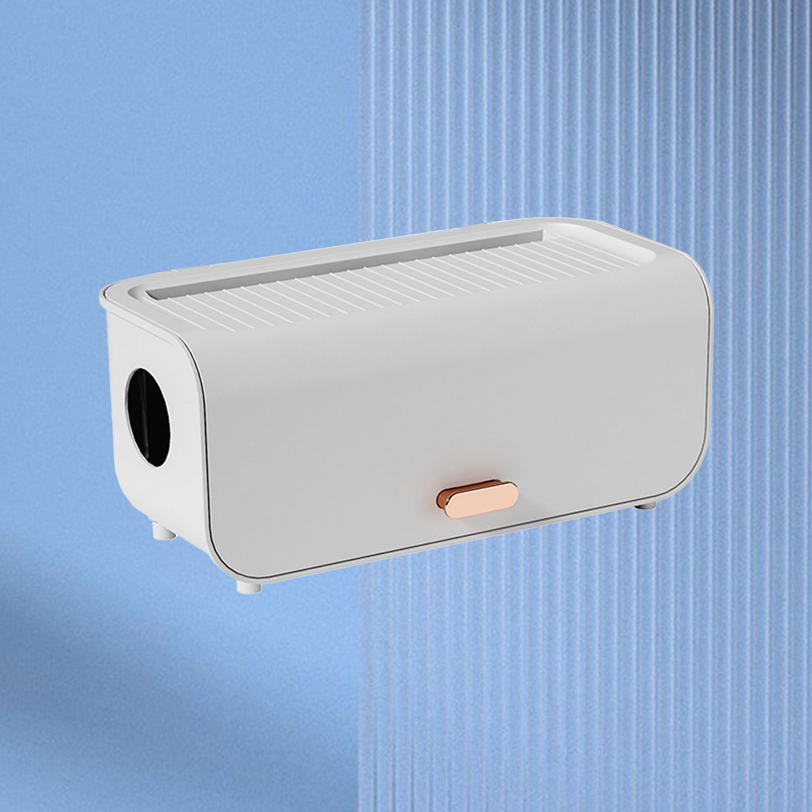 Cable Management Box Plastic Easy Assemble Safety Protection Cord Organizer Box for Power Strips Chargers Adapters Wires White - Image 5