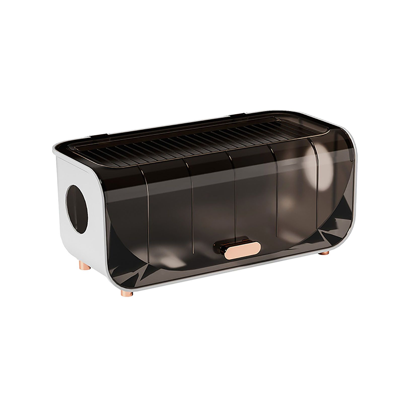 Cable Management Box Plastic Easy Assemble Safety Protection Cord Organizer Box for Power Strips Chargers Adapters Wires Coffee - Image 1