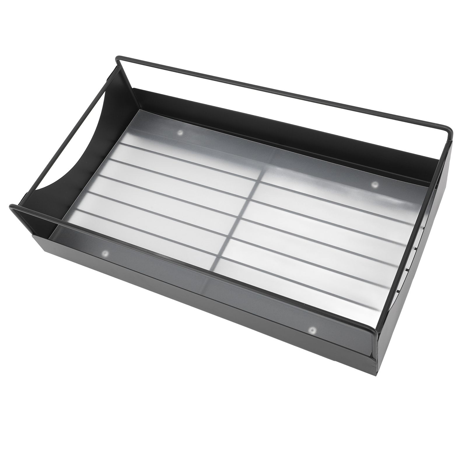 Pull Out Cabinet Organizer Carbon Steel Smooth Sliding Silent Slide Out Pantry Shelves for Bathroom Wardrobe Black M 227x401x85mm - Image 8