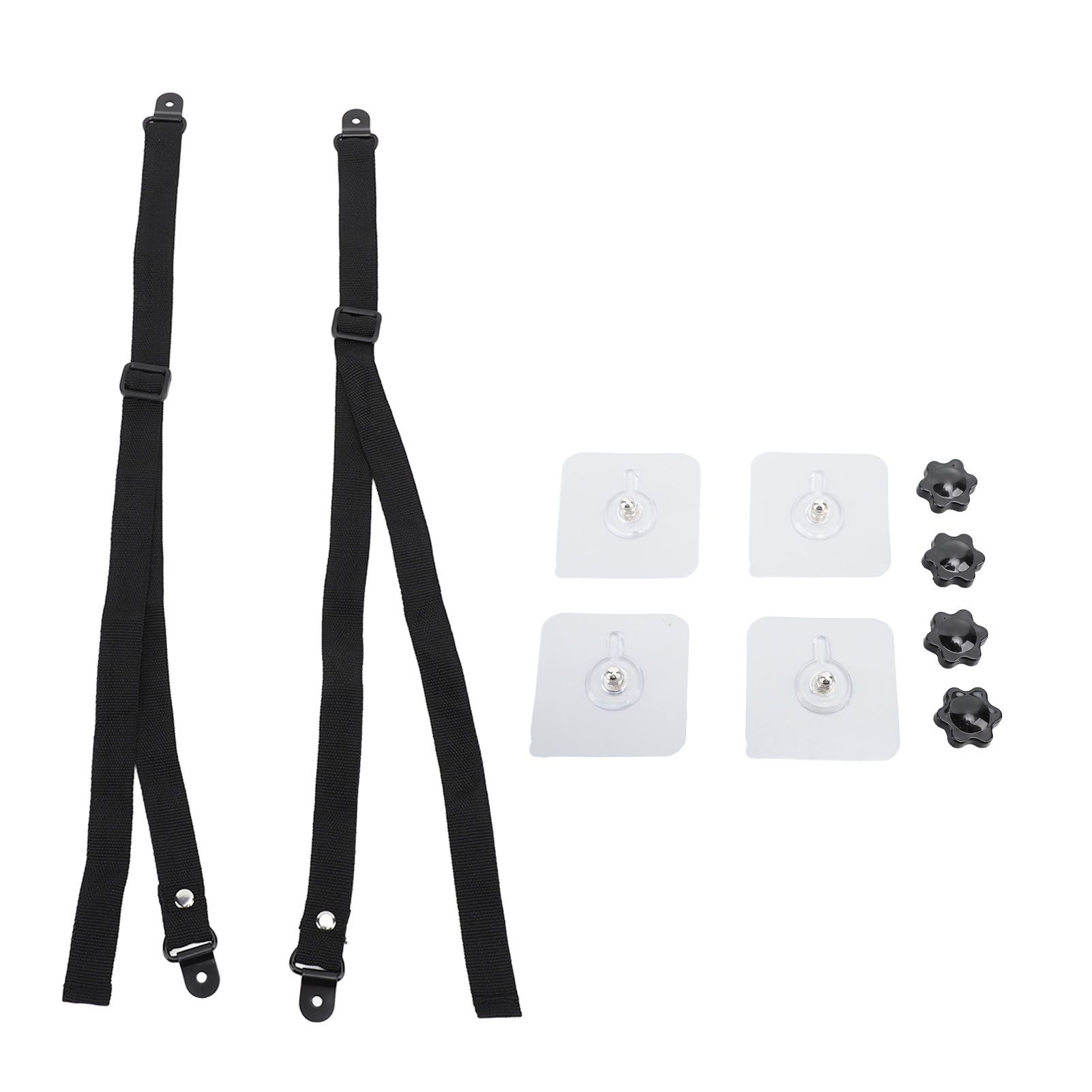 2Pcs Adjustable TV Safety Straps Adhesive Anti Tip Furniture Anchors for Baby Proofing Flat Screens Fix to Wall Cabinet Stand Desk - Image 1