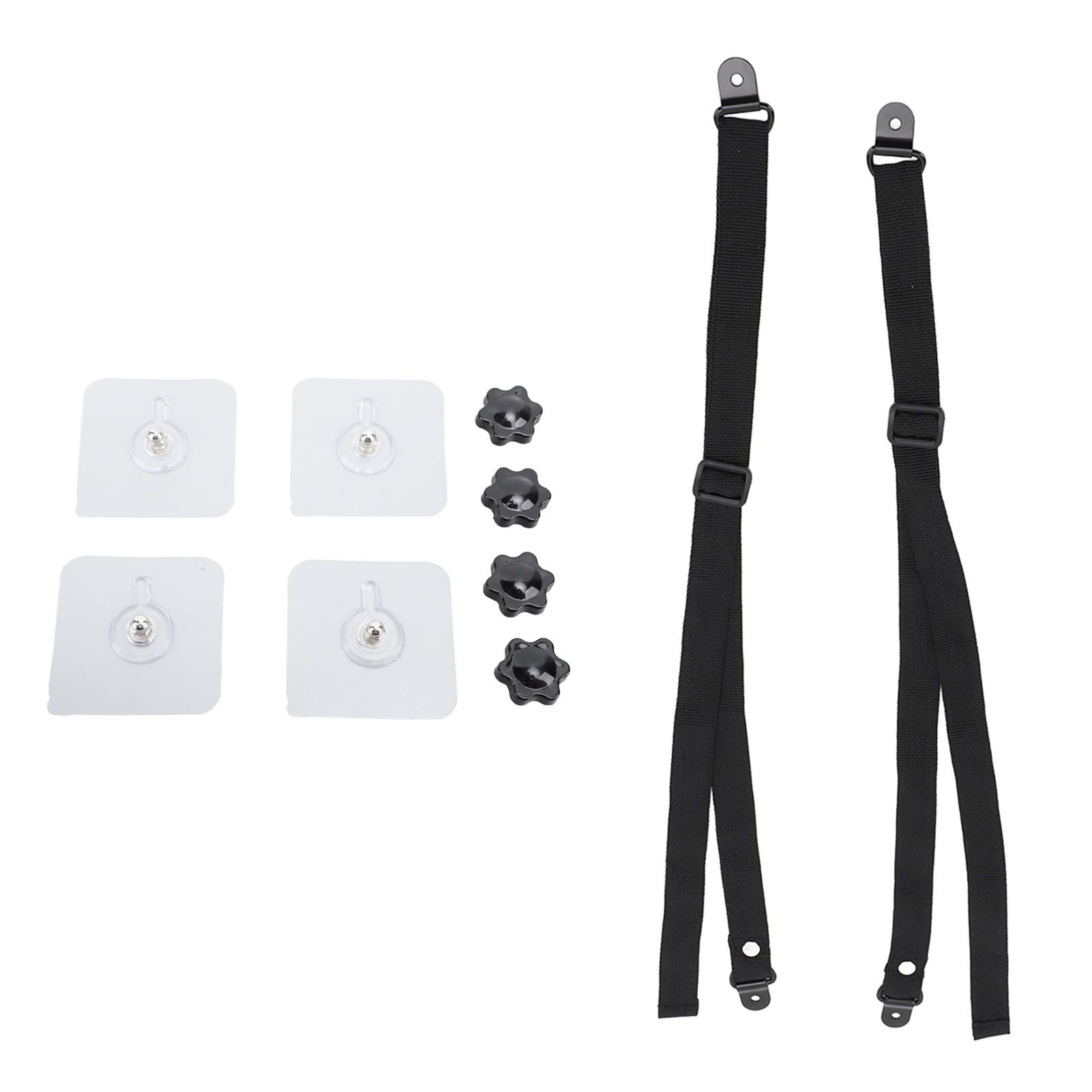 2Pcs Adjustable TV Safety Straps Adhesive Anti Tip Furniture Anchors for Baby Proofing Flat Screens Fix to Wall Cabinet Stand Desk - Image 3