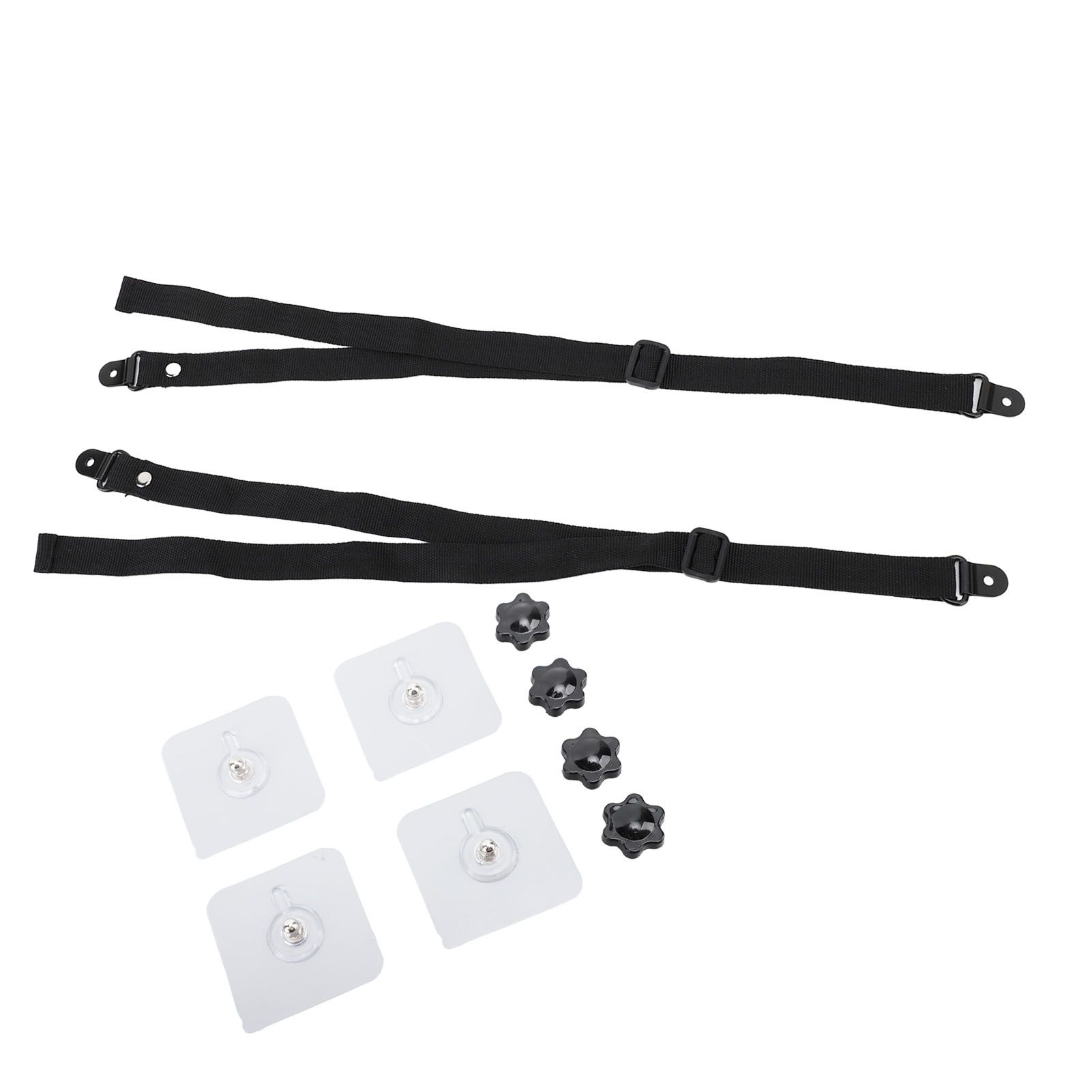 2Pcs Adjustable TV Safety Straps Adhesive Anti Tip Furniture Anchors for Baby Proofing Flat Screens Fix to Wall Cabinet Stand Desk - Image 5