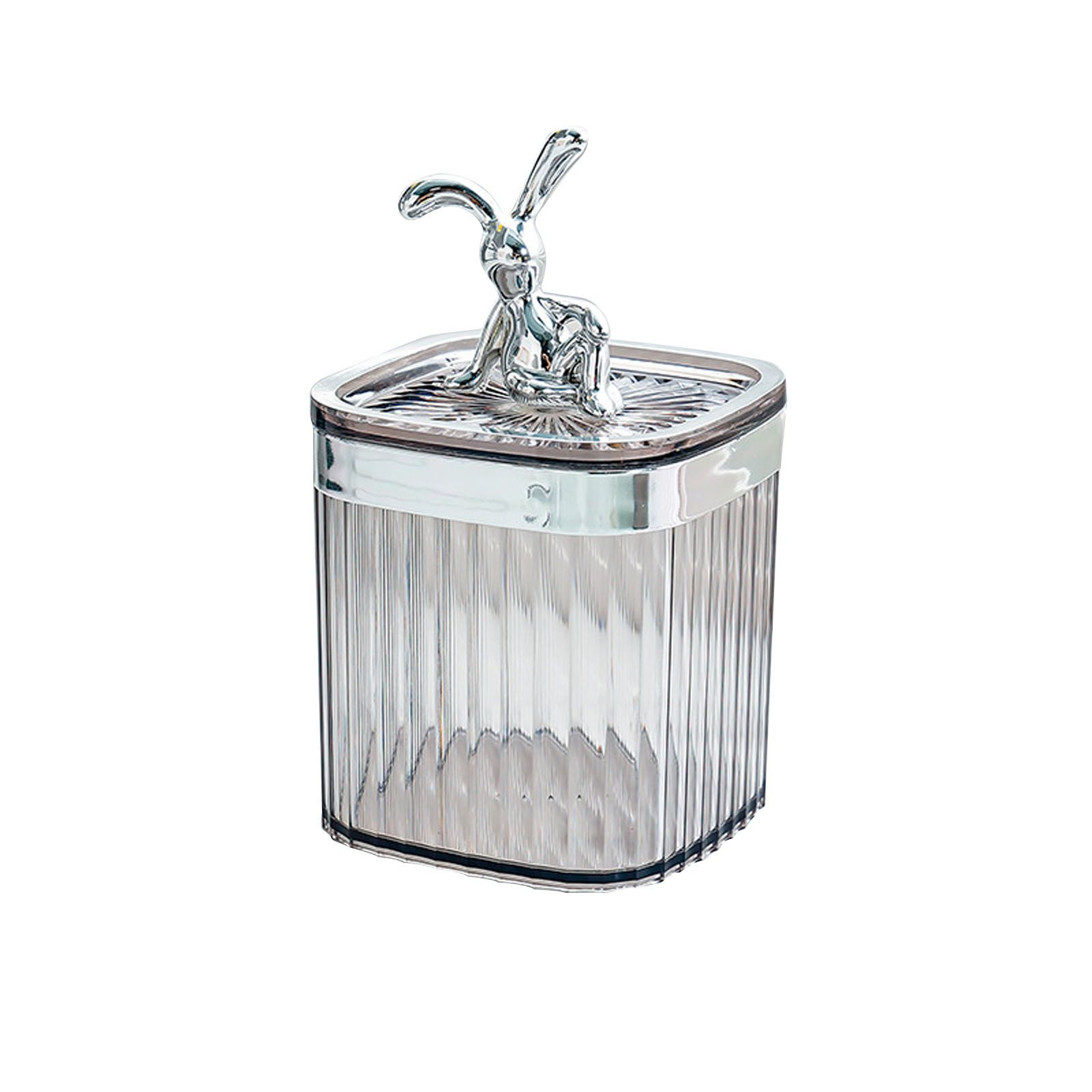 Toothpick Holder Large Capacity Fashion Look Toothpick Container Storage Box Jar for Home Restaurant Smoky Gray - Image 1