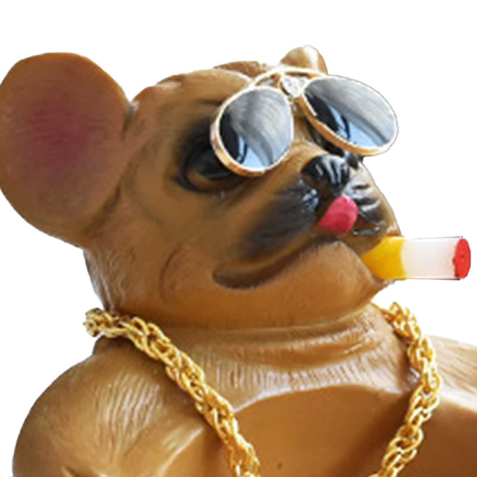 Cartoon Animal Ashtray Household Innovative Decorative Bully Dog Ashtray for Living Room Brown - Image 7