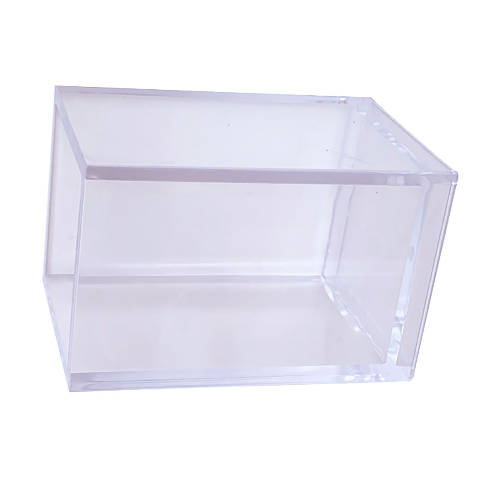 Acrylic Pencil Pen Holder Cup Transparent Clear Makeup Brush Storage Box Desktop Stationery Organizer for Office School Home - Image 4