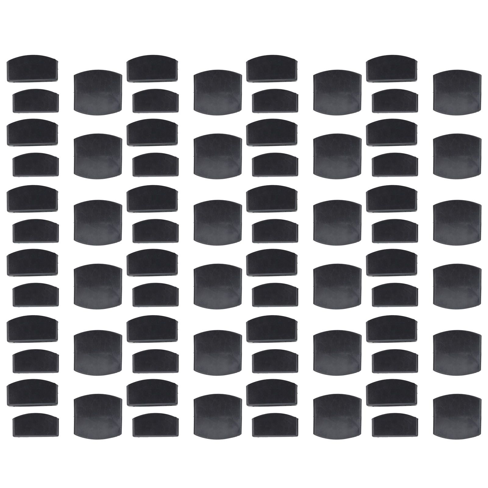 72Pcs Plastic Bed Slat End Caps Holders Centre Caps Plastic Connector Furniture Accessories for Holding and Securing Slats Black - Image 1