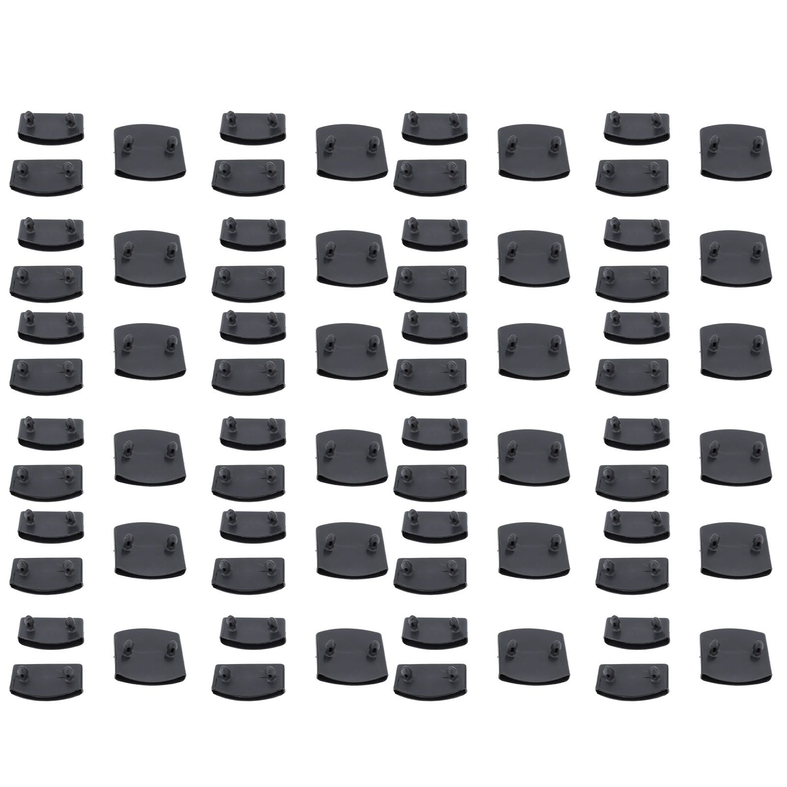 72Pcs Plastic Bed Slat End Caps Holders Centre Caps Plastic Connector Furniture Accessories for Holding and Securing Slats Black - Image 2