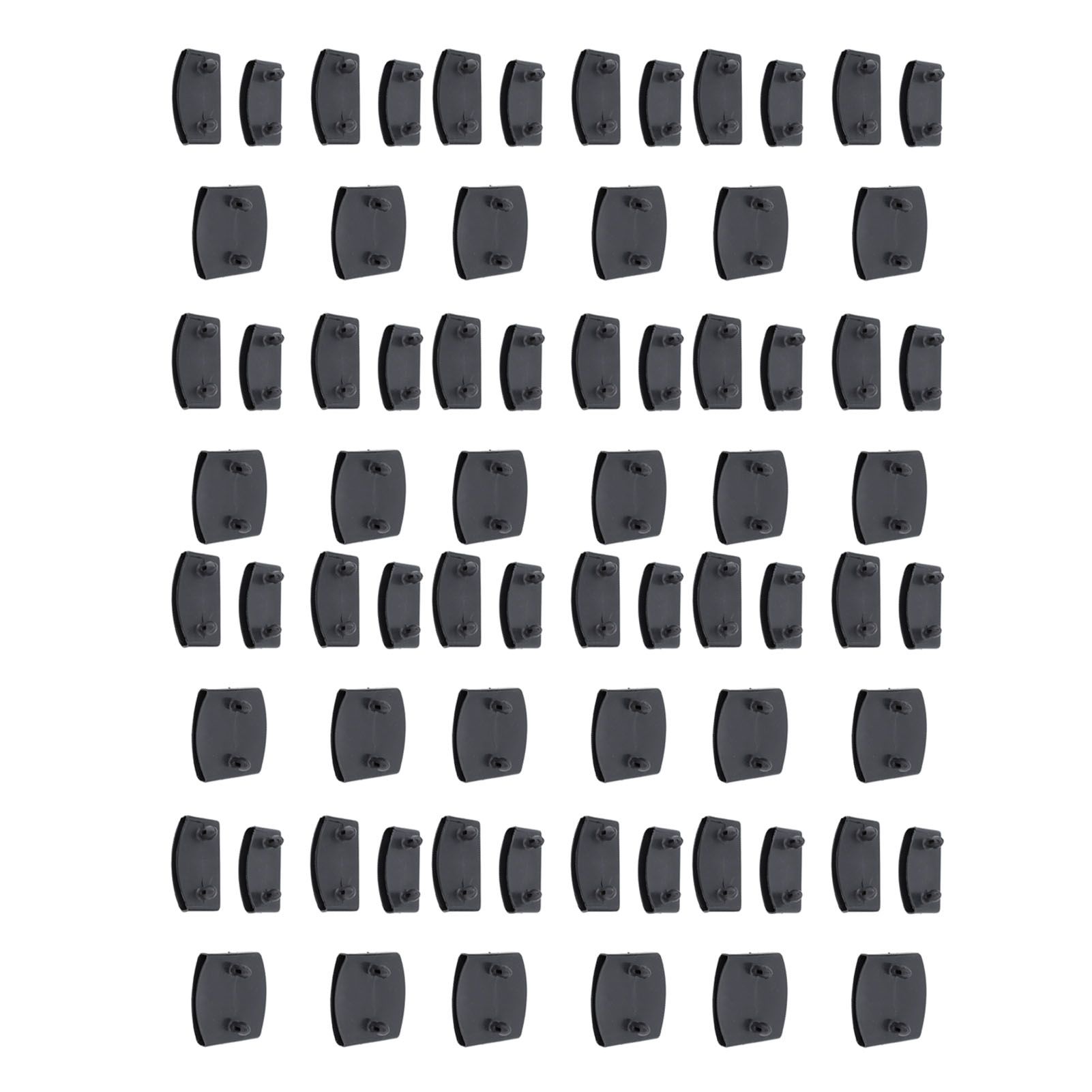 72Pcs Plastic Bed Slat End Caps Holders Centre Caps Plastic Connector Furniture Accessories for Holding and Securing Slats Black - Image 3