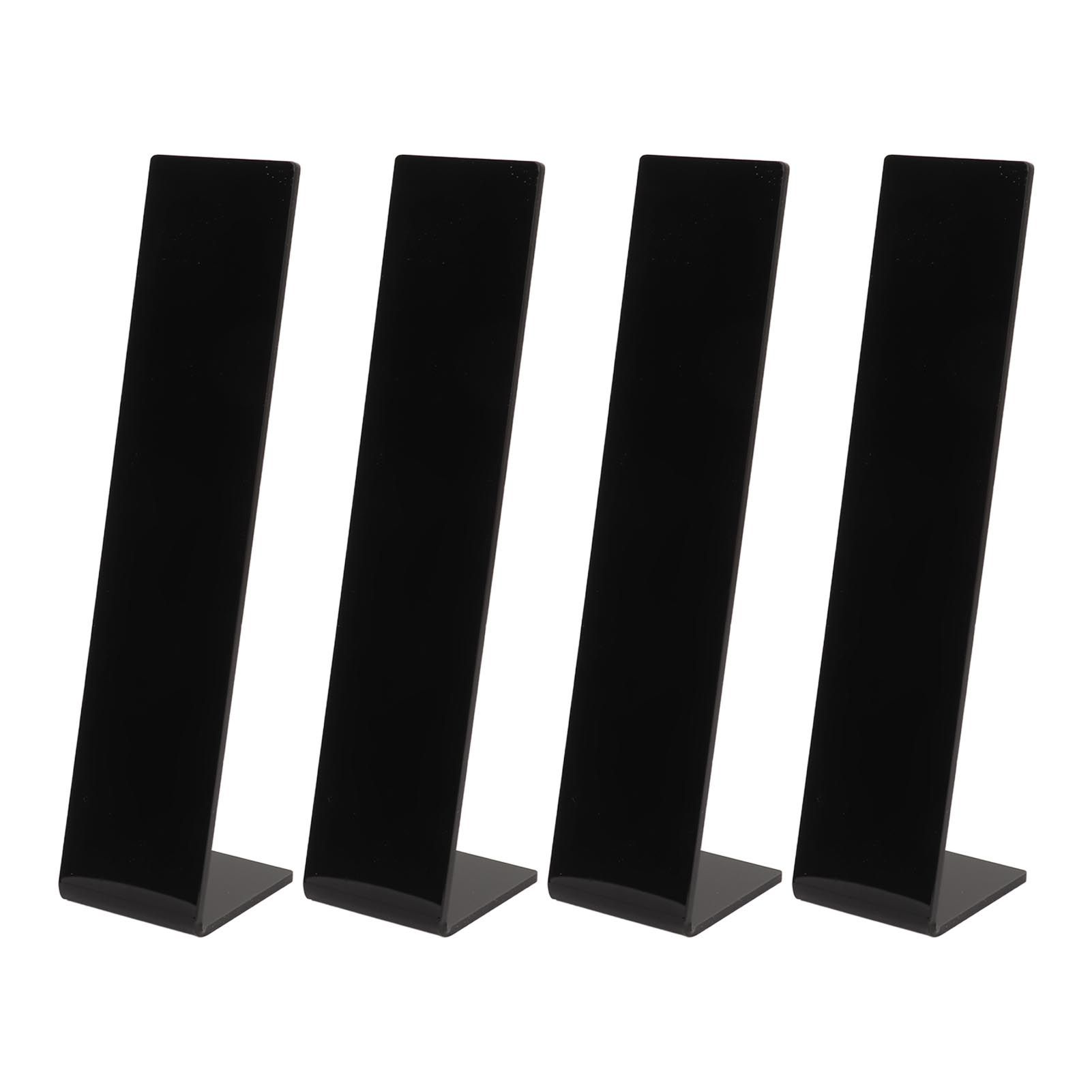 4 Pcs Acrylic Hair Band Display Stand Hair Clasp Hair Clasp Jewelry Display Holder for Shop Black - Image 1