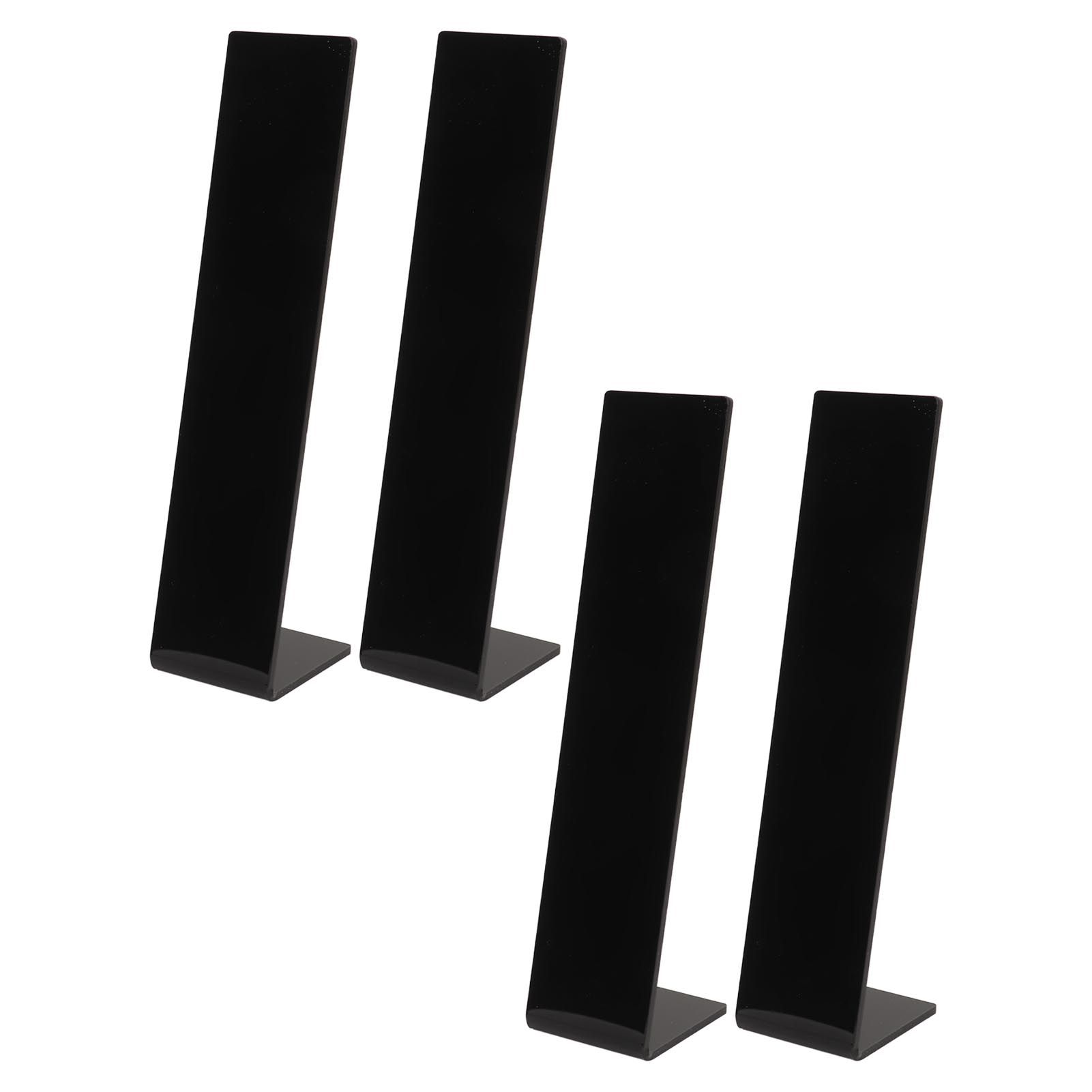 4 Pcs Acrylic Hair Band Display Stand Hair Clasp Hair Clasp Jewelry Display Holder for Shop Black - Image 2