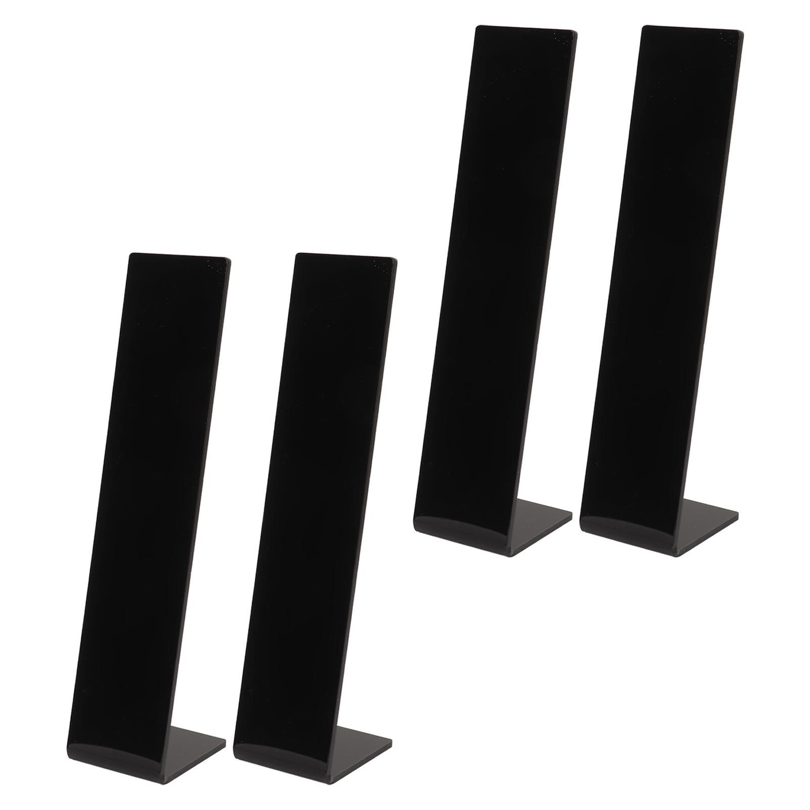 4 Pcs Acrylic Hair Band Display Stand Hair Clasp Hair Clasp Jewelry Display Holder for Shop Black - Image 3