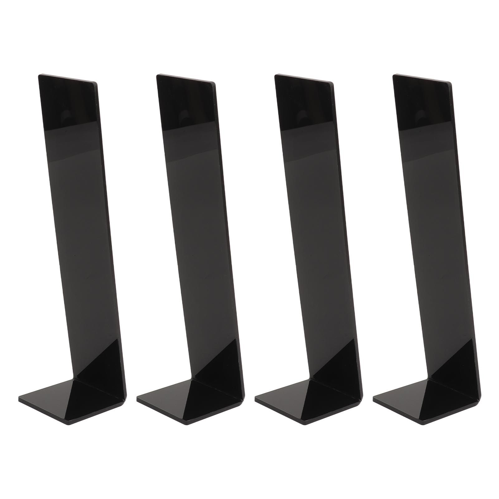 4 Pcs Acrylic Hair Band Display Stand Hair Clasp Hair Clasp Jewelry Display Holder for Shop Black - Image 4