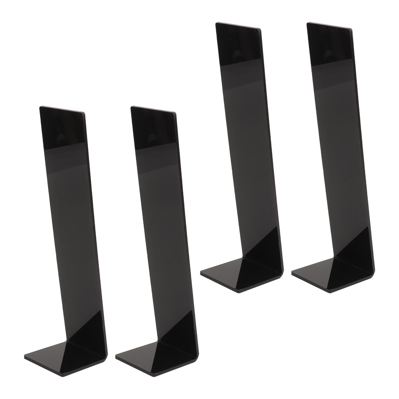 4 Pcs Acrylic Hair Band Display Stand Hair Clasp Hair Clasp Jewelry Display Holder for Shop Black - Image 6