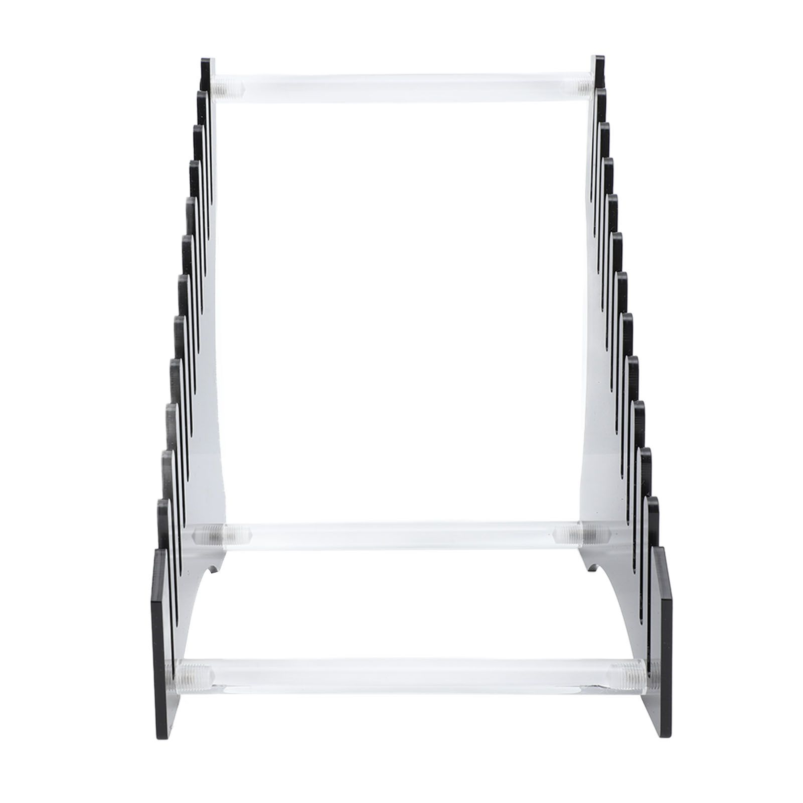 Record Storage Holder 12 Slots Acrylic Vinyl Record Organizer Easy Assembly Access Record Stand for Music Collection Album Black - Image 3