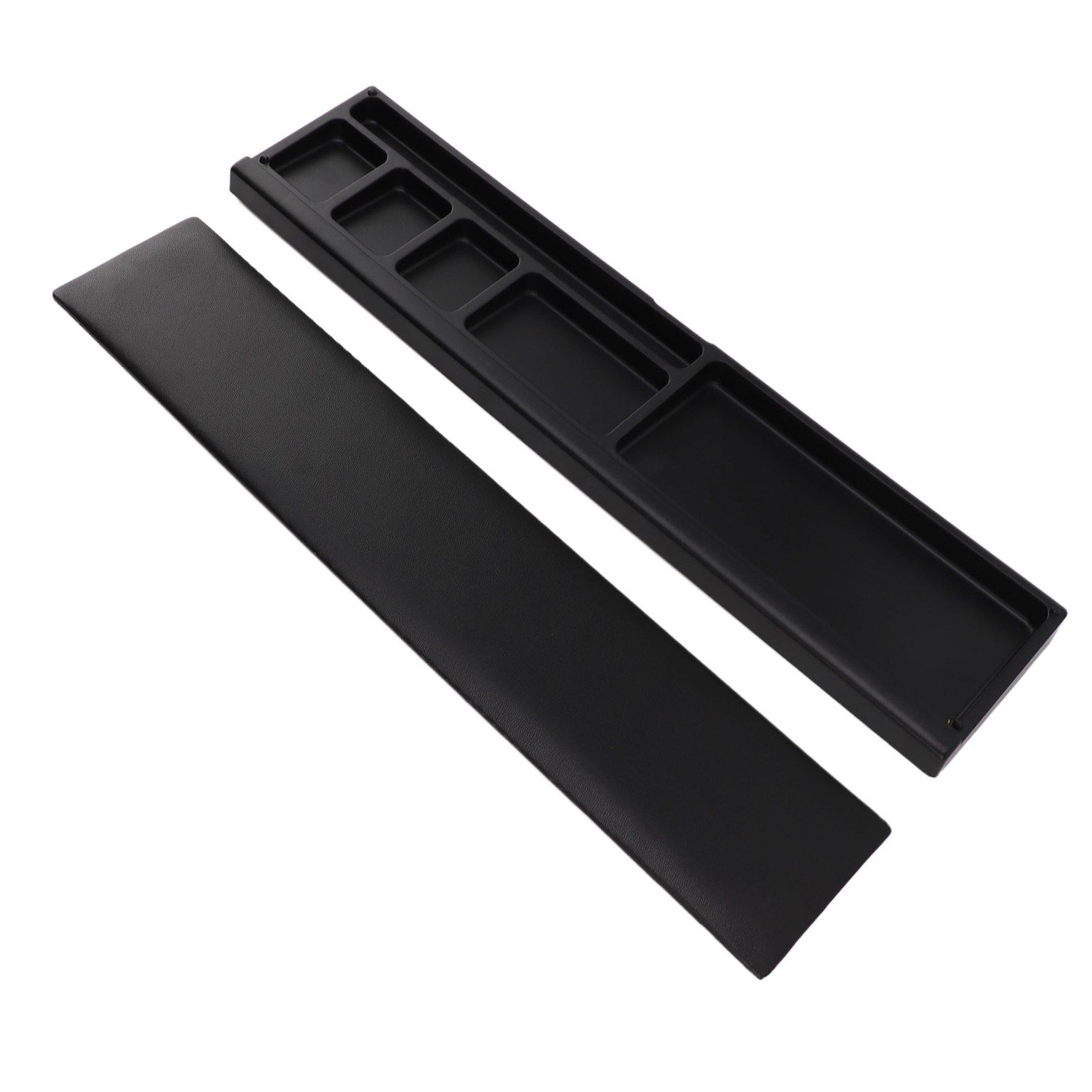 Keyboard Wrist Rest Pad Ergonomic Soft Prevent Slip Keyboard Wrist Support with Partition Storage Case for Office Black - Image 4