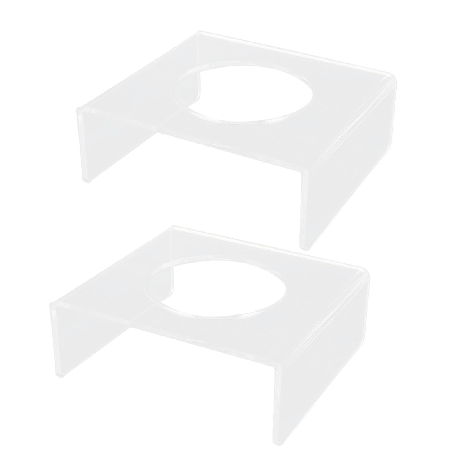 2PCS Football Stand Clear Display Holder Acrylic Stable Support Anti Scratch Versatile Display Rack for Basketball Volleyball - Image 2
