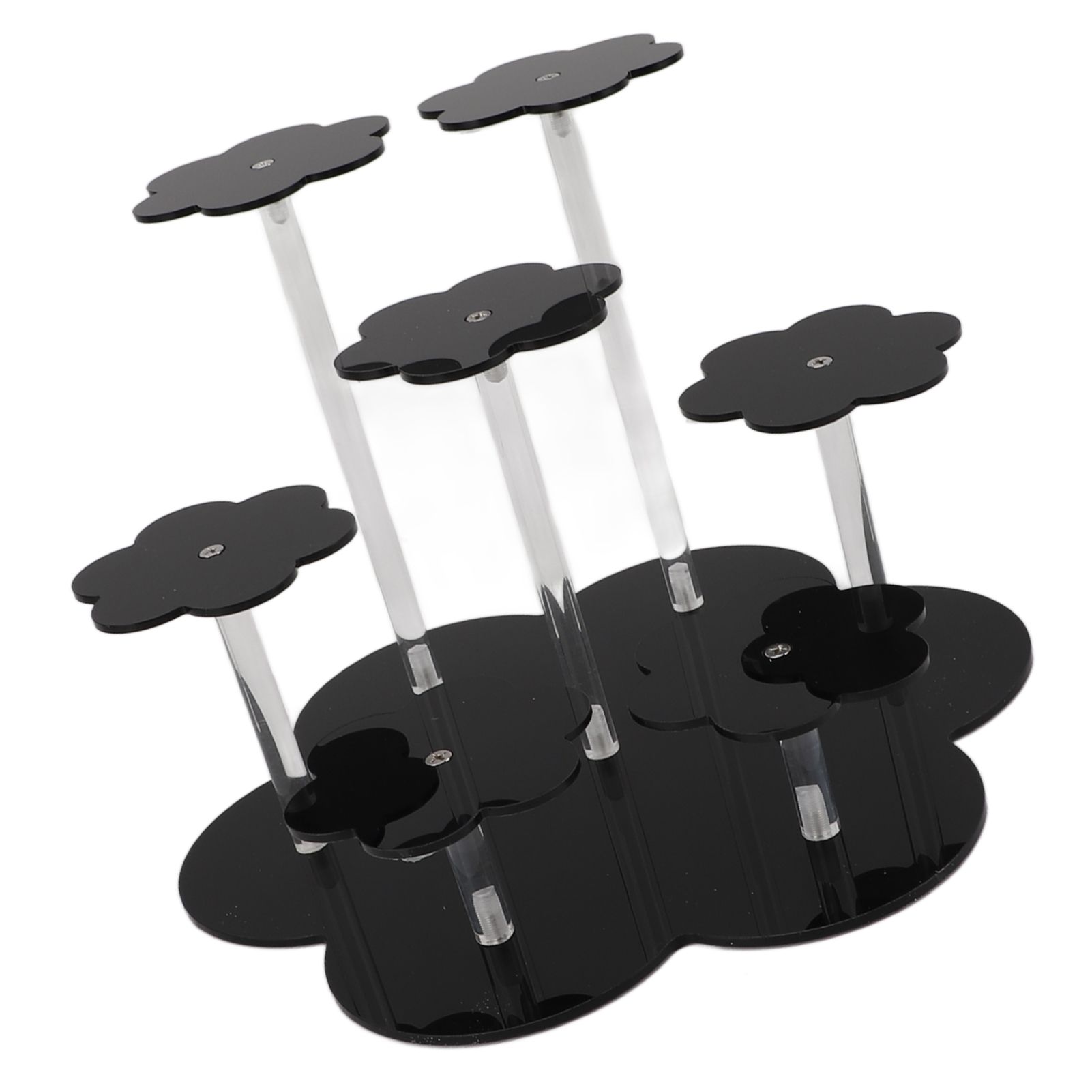 Acrylic Display Stand Figures Perfume Organizers Storage Risers Cupcake Dessert Conutertop Desktop Decoration Organizer Black - Image 7