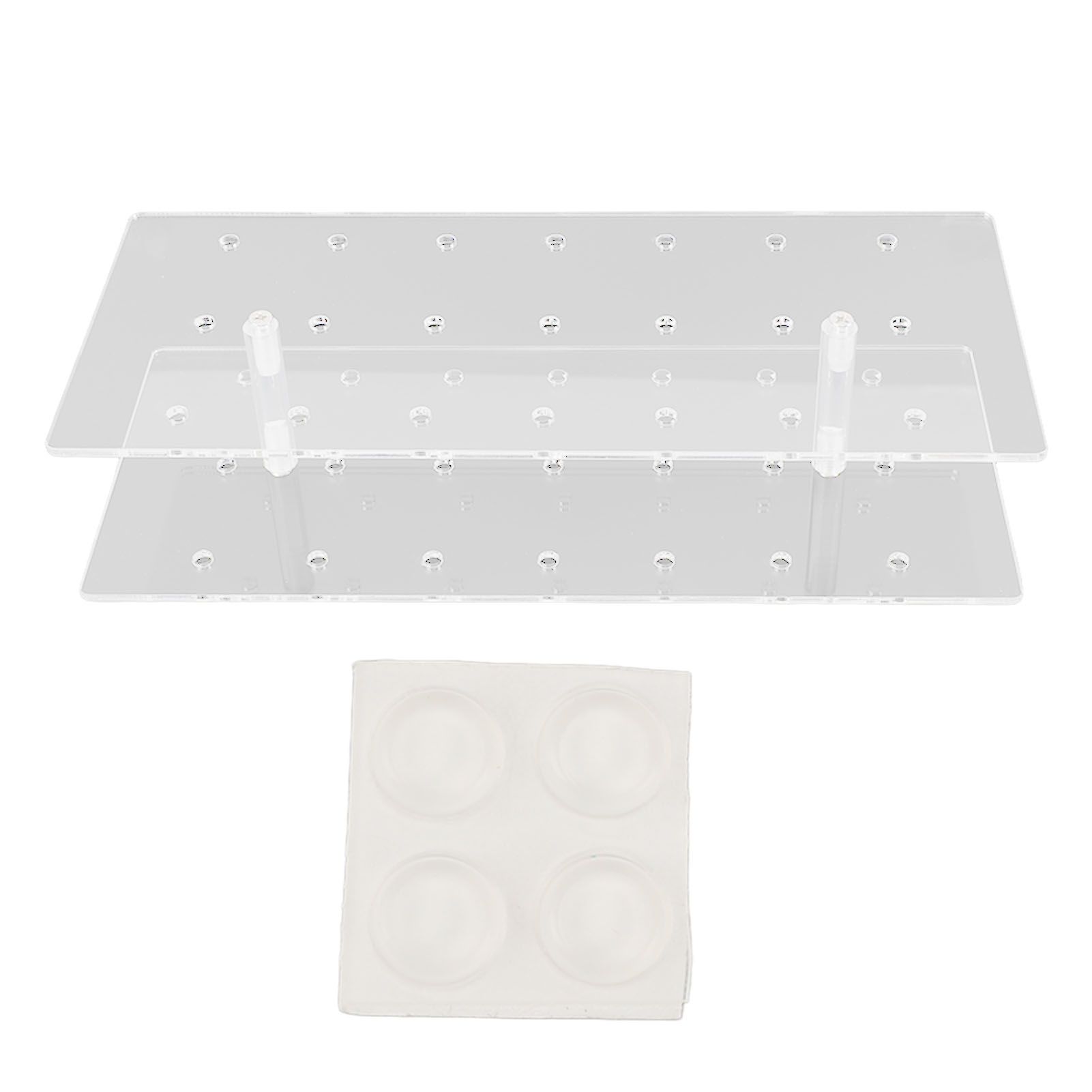 Cake Pop Stand 21 Holes Clear Acrylic Lollipop Display Holder for Weddings Baby Showers Birthday Party - Image 1