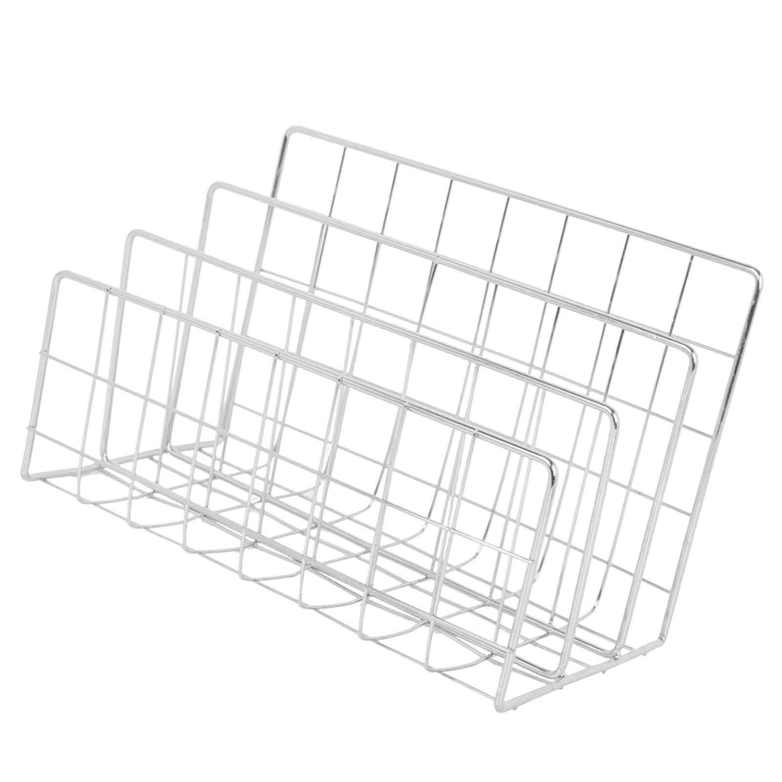 Book Sorter File Magazine Display Organizer Iron Bookend Home Decoration for Office Shelf - Image 4