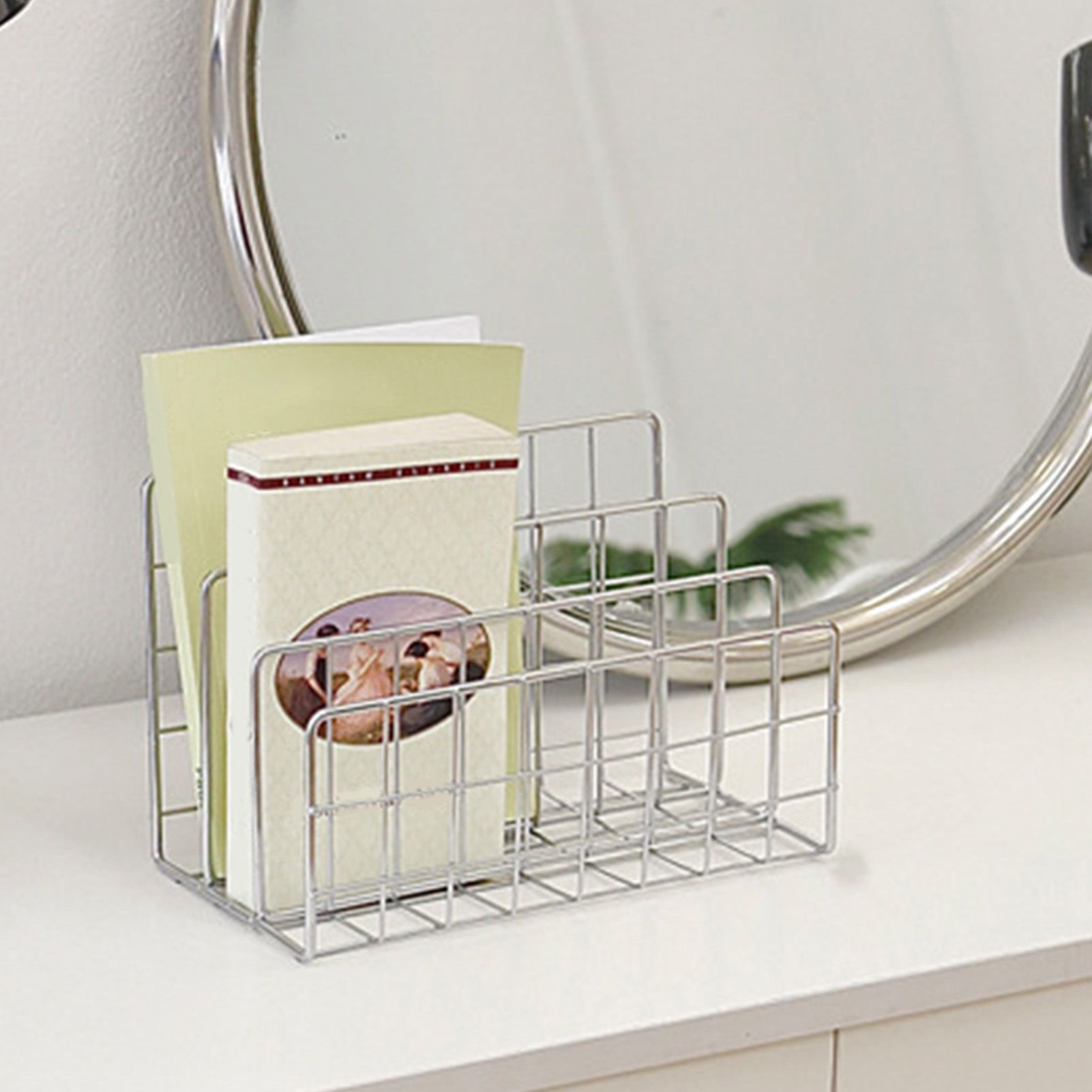 Book Sorter File Magazine Display Organizer Iron Bookend Home Decoration for Office Shelf - Image 5