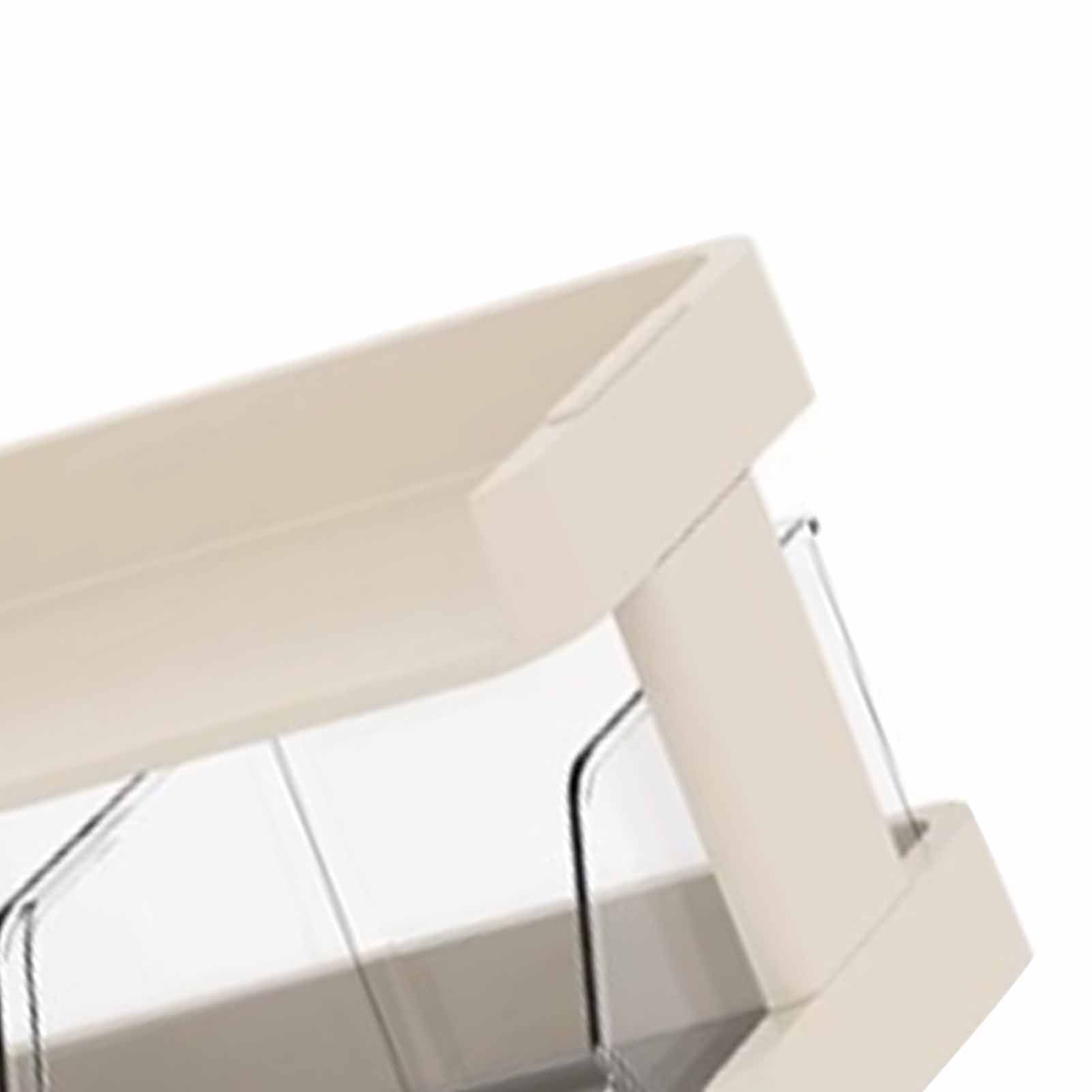 Tea Bag Organizer Office Bar Desktop Tea Bag Coffee Capsule Storage Rack Multilayer Countertop Organizer Cream White 2 Layer 30x17x16.5cm - Image 7