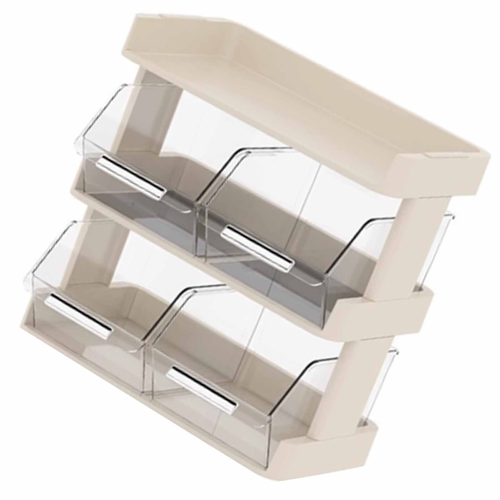 Tea Bag Organizer Office Bar Desktop Tea Bag Coffee Capsule Storage Rack Multilayer Countertop Organizer Cream White 3 Layer 30x17x29.5cm - Image 4