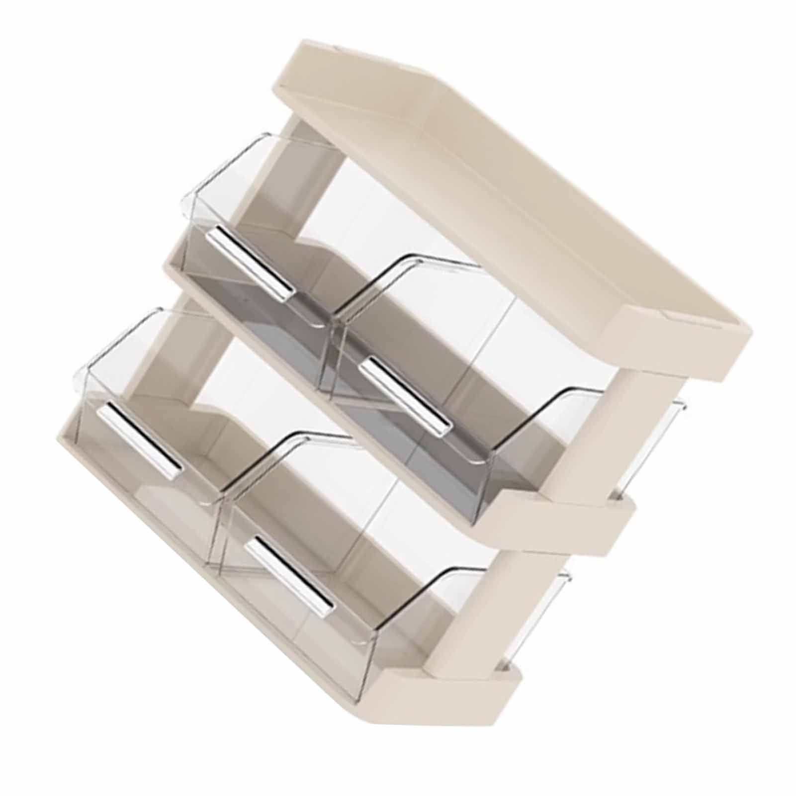 Tea Bag Organizer Office Bar Desktop Tea Bag Coffee Capsule Storage Rack Multilayer Countertop Organizer Cream White 3 Layer 30x17x29.5cm - Image 5