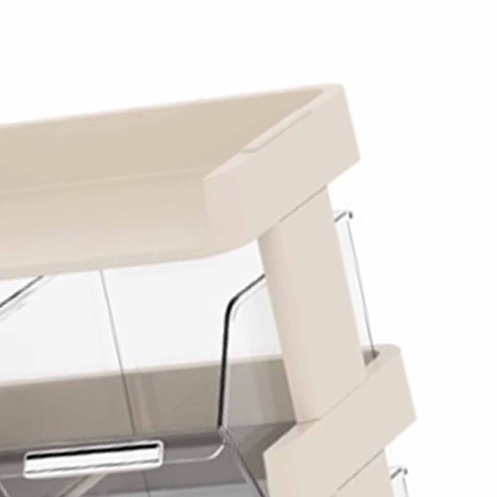 Tea Bag Organizer Office Bar Desktop Tea Bag Coffee Capsule Storage Rack Multilayer Countertop Organizer Cream White 3 Layer 30x17x29.5cm - Image 7