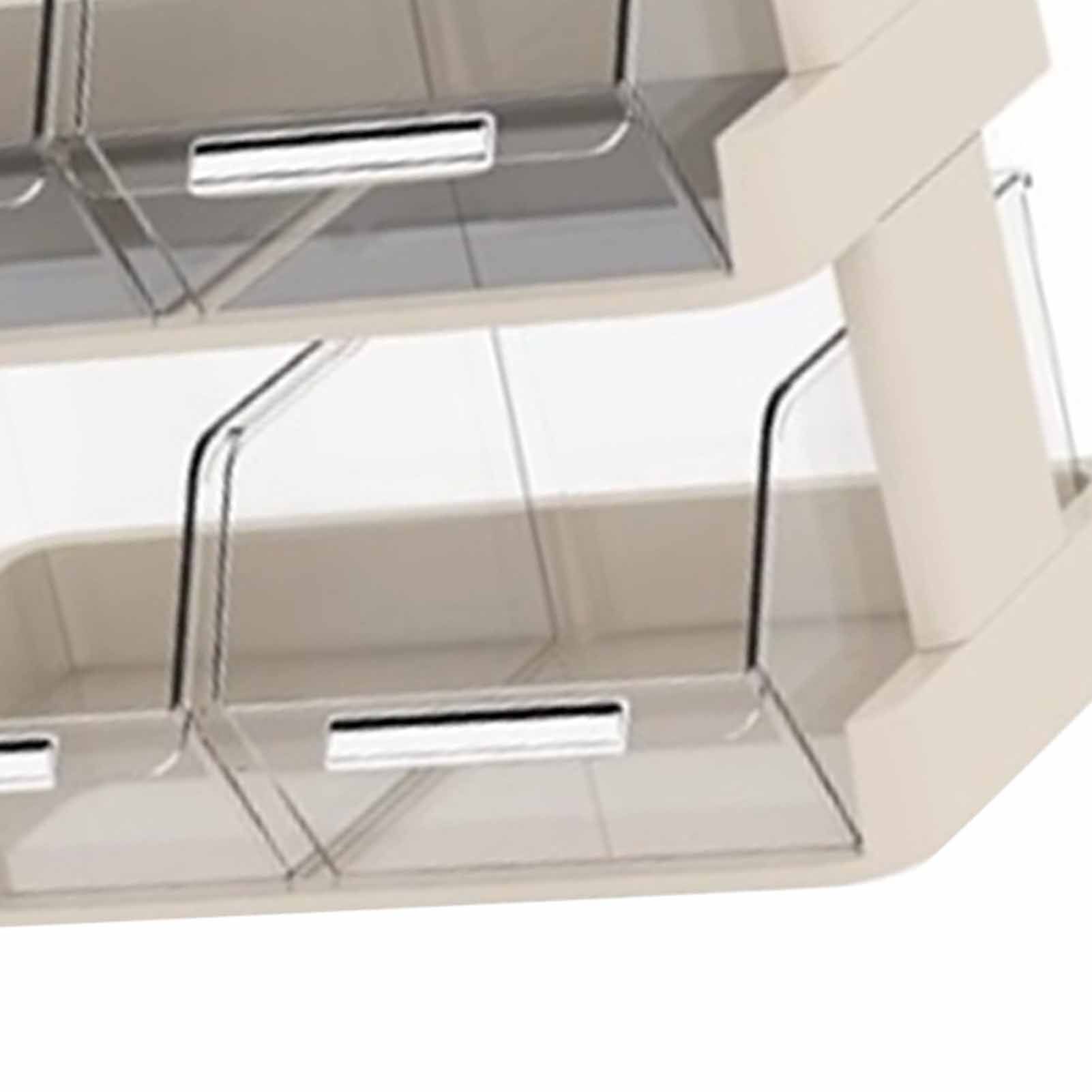 Tea Bag Organizer Office Bar Desktop Tea Bag Coffee Capsule Storage Rack Multilayer Countertop Organizer Cream White 3 Layer 30x17x29.5cm - Image 8