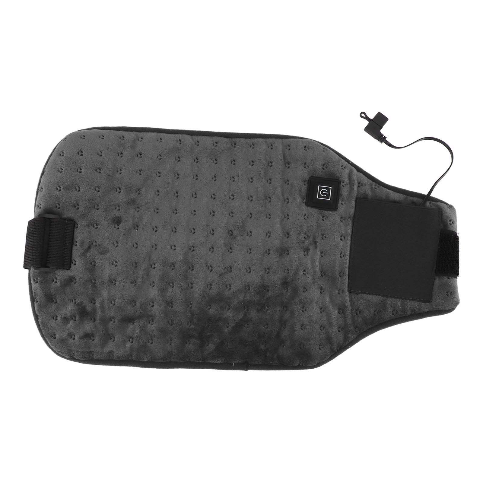 USB Powered Heated Waist Wrap Adjustable Temperature Fast Heating USB Heating Waist Wrap Heating Pad for Waist Neck Knee Dark Gray - Image 1