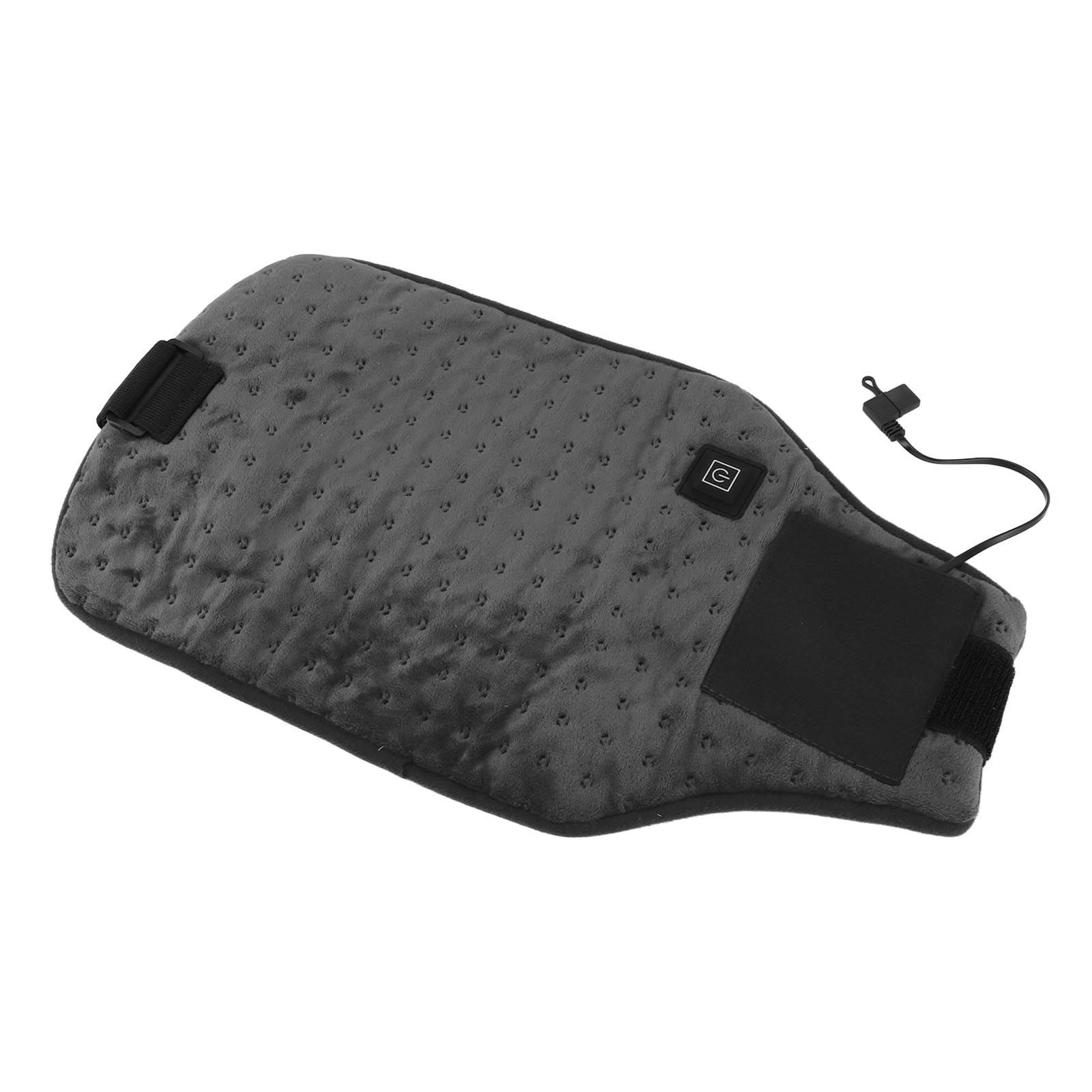 USB Powered Heated Waist Wrap Adjustable Temperature Fast Heating USB Heating Waist Wrap Heating Pad for Waist Neck Knee Dark Gray - Image 2