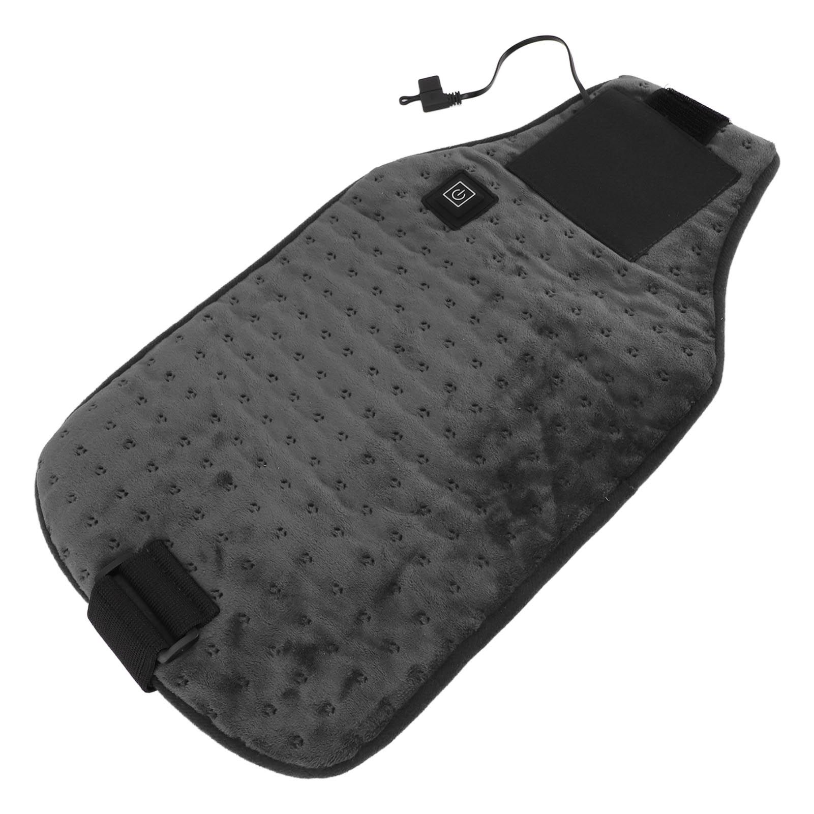 USB Powered Heated Waist Wrap Adjustable Temperature Fast Heating USB Heating Waist Wrap Heating Pad for Waist Neck Knee Dark Gray - Image 3
