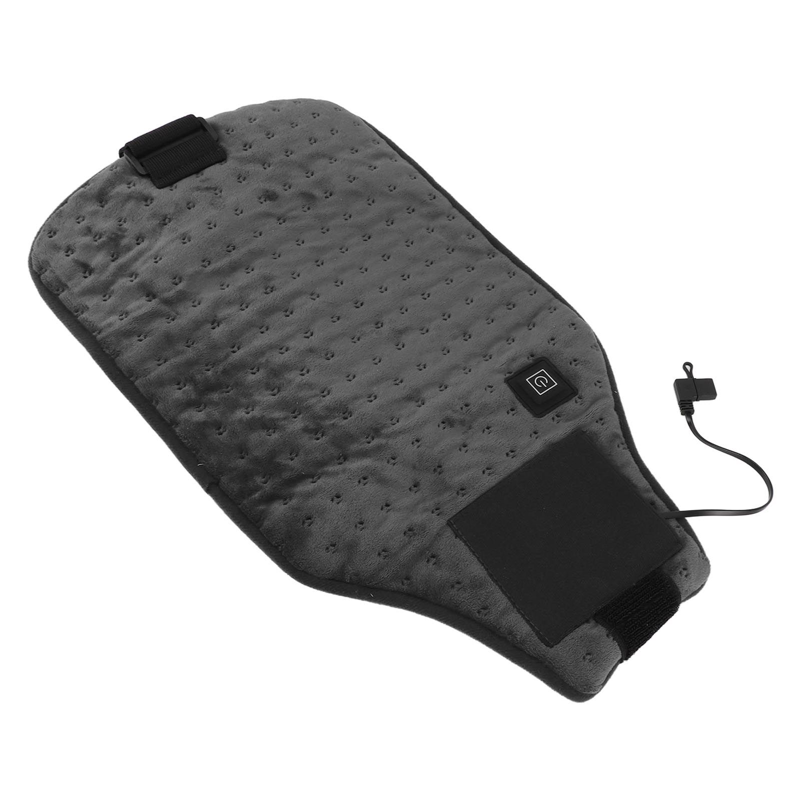USB Powered Heated Waist Wrap Adjustable Temperature Fast Heating USB Heating Waist Wrap Heating Pad for Waist Neck Knee Dark Gray - Image 5