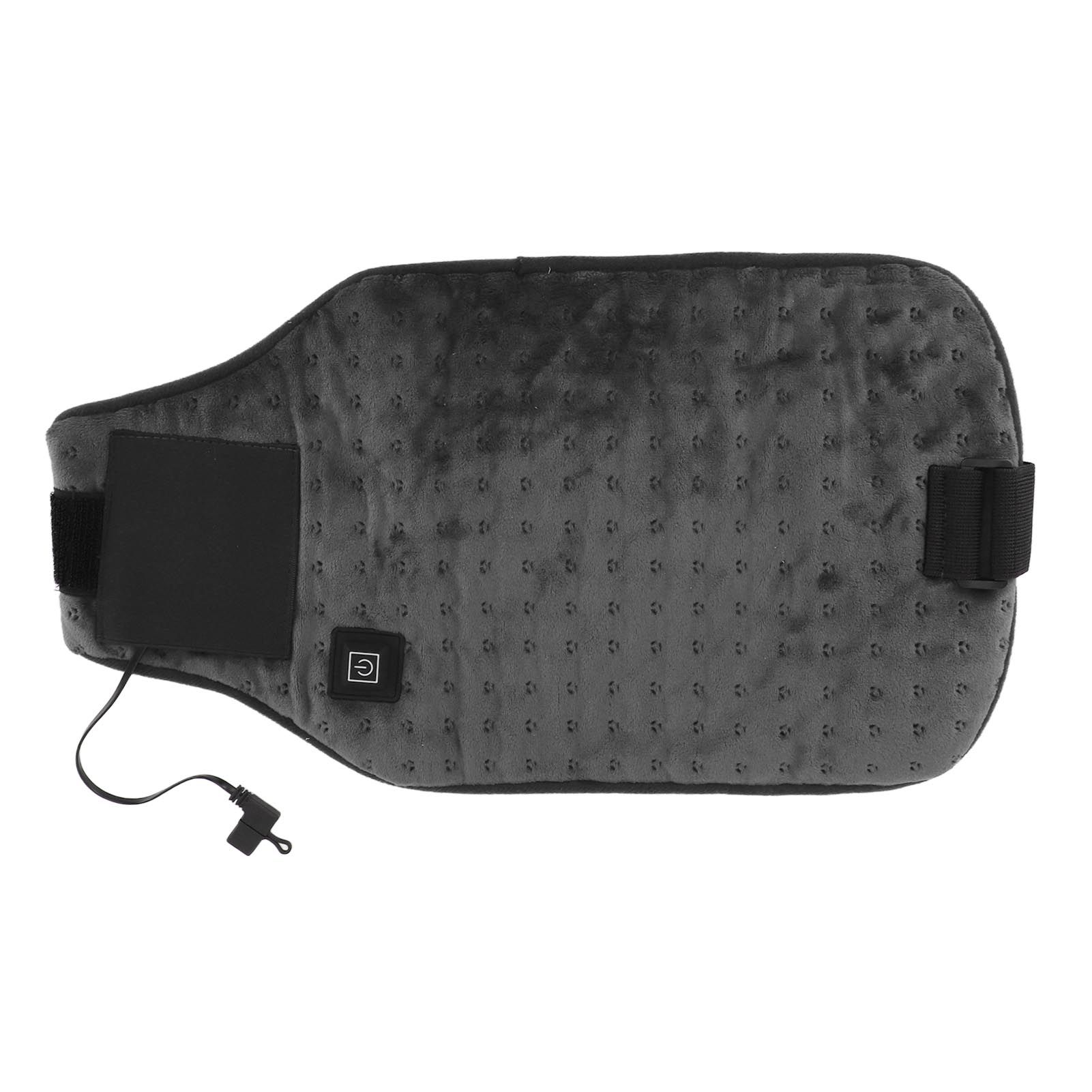 USB Powered Heated Waist Wrap Adjustable Temperature Fast Heating USB Heating Waist Wrap Heating Pad for Waist Neck Knee Dark Gray - Image 7