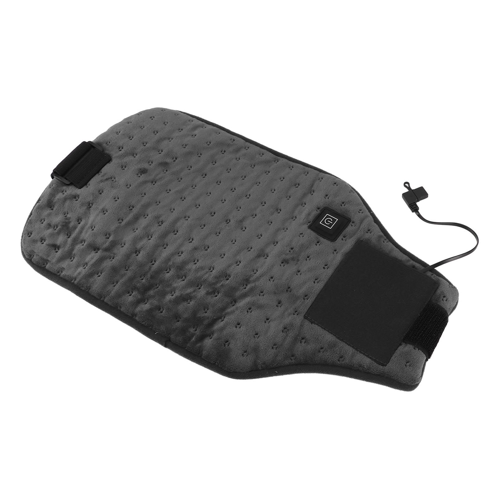 USB Powered Heated Waist Wrap Adjustable Temperature Fast Heating USB Heating Waist Wrap Heating Pad for Waist Neck Knee Dark Gray - Image 8