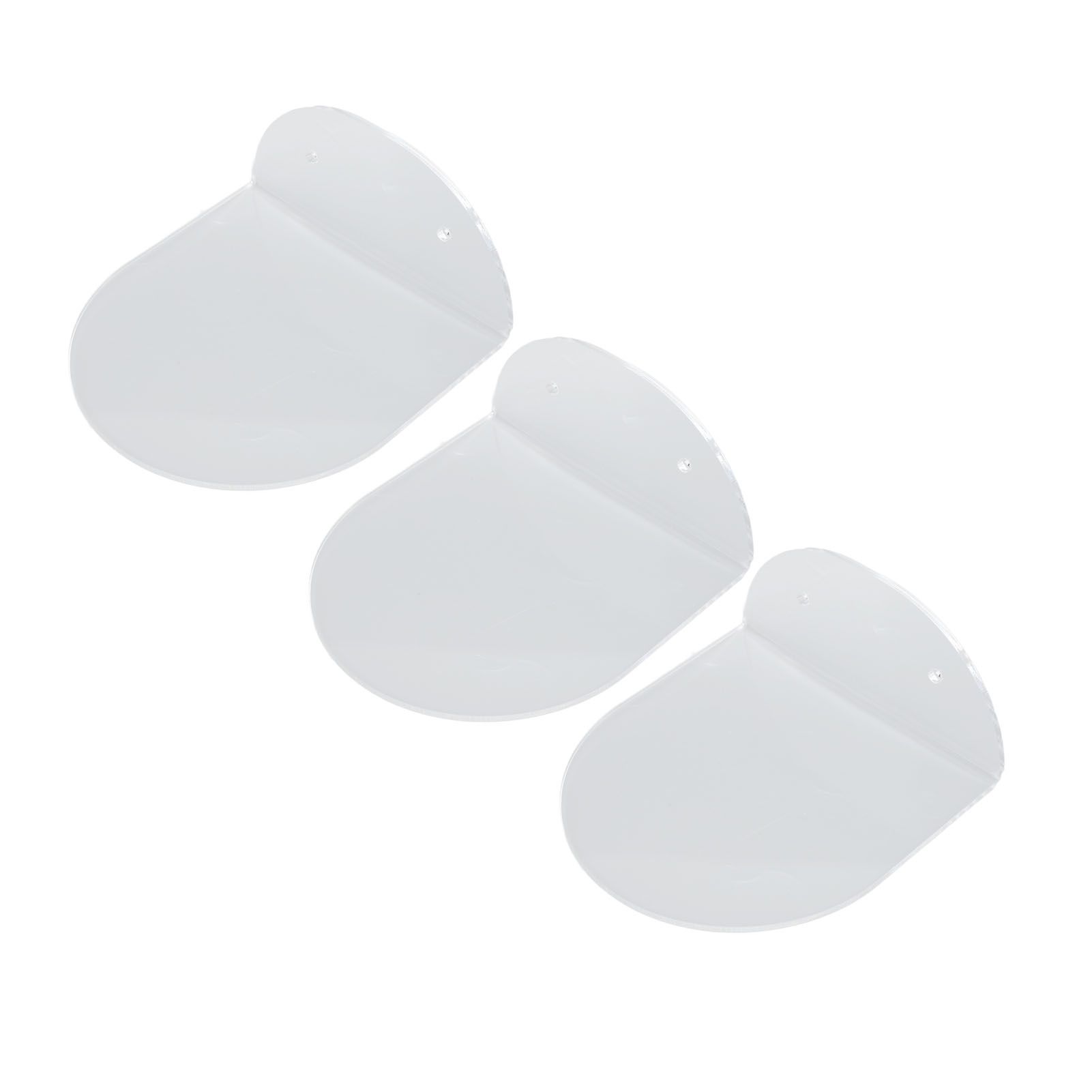 3pcs Wall Speaker Floating Shelves Acrylic Waterproof Wall Mounted Speaker Display Stand for Baby Camera Small Alarm Clock Transparent - Image 2